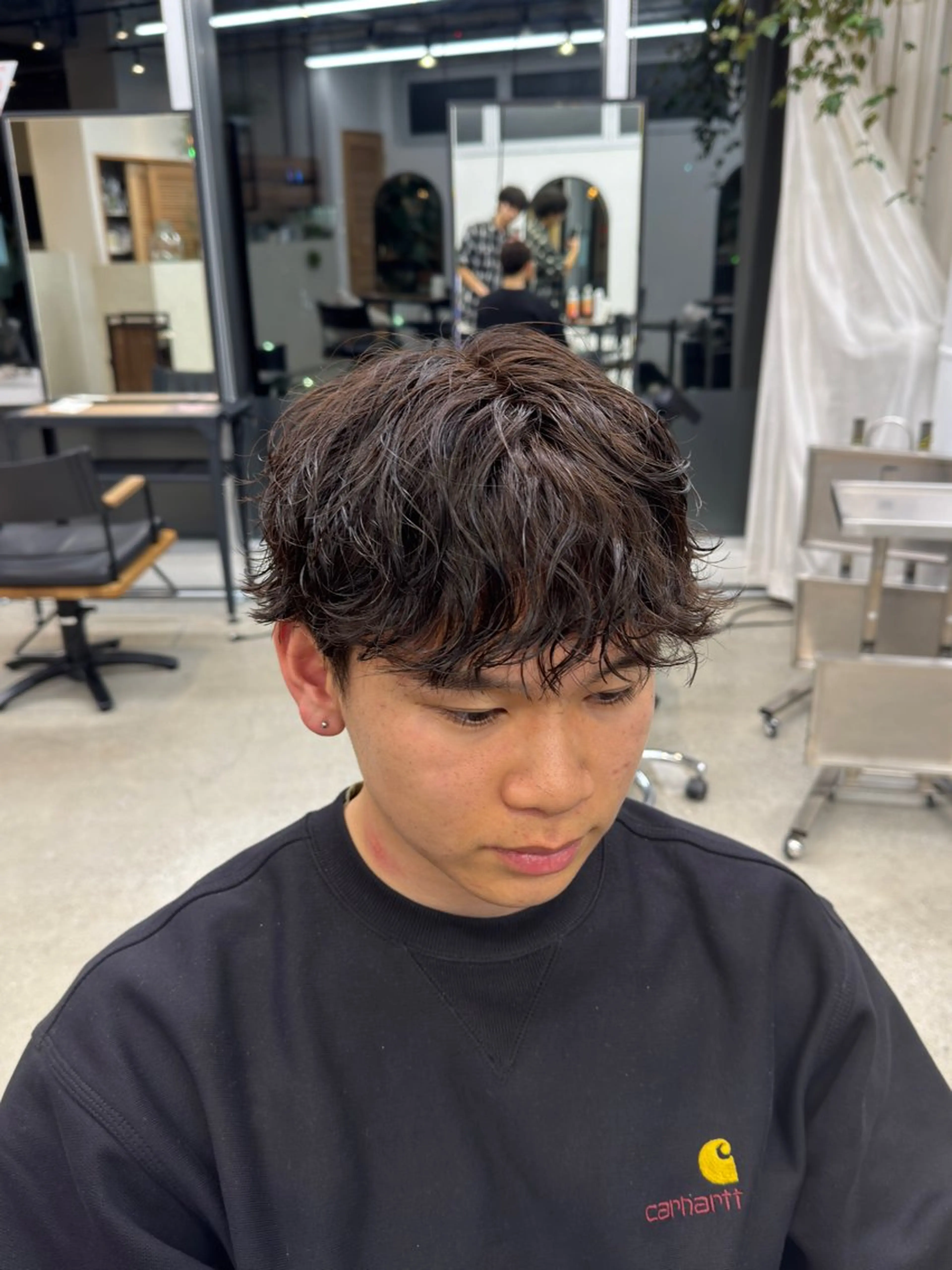 ショート パーマ メンズ December/jingumae所属・メンズパーマ 特化うえちりくのヘアスタイル