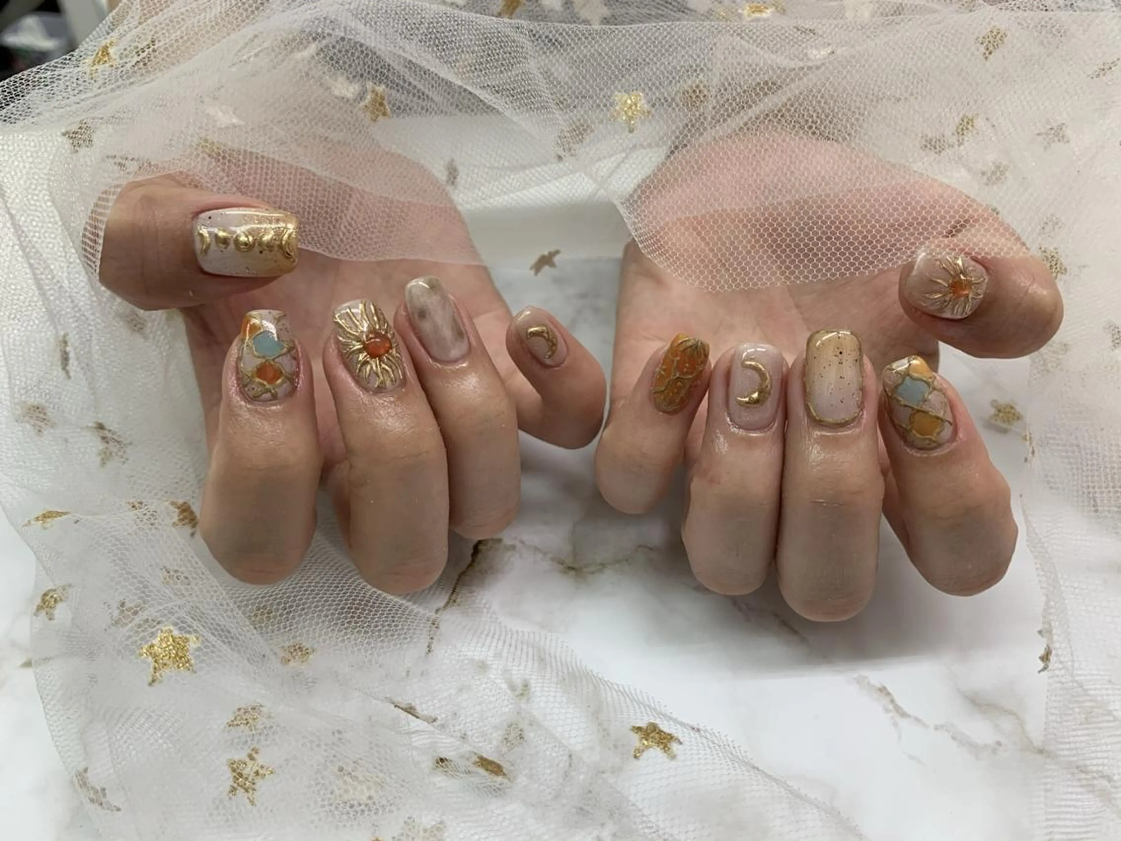 ネイル 🦋ネイルサロン ブラン🌈ゆりのネイルデザイン