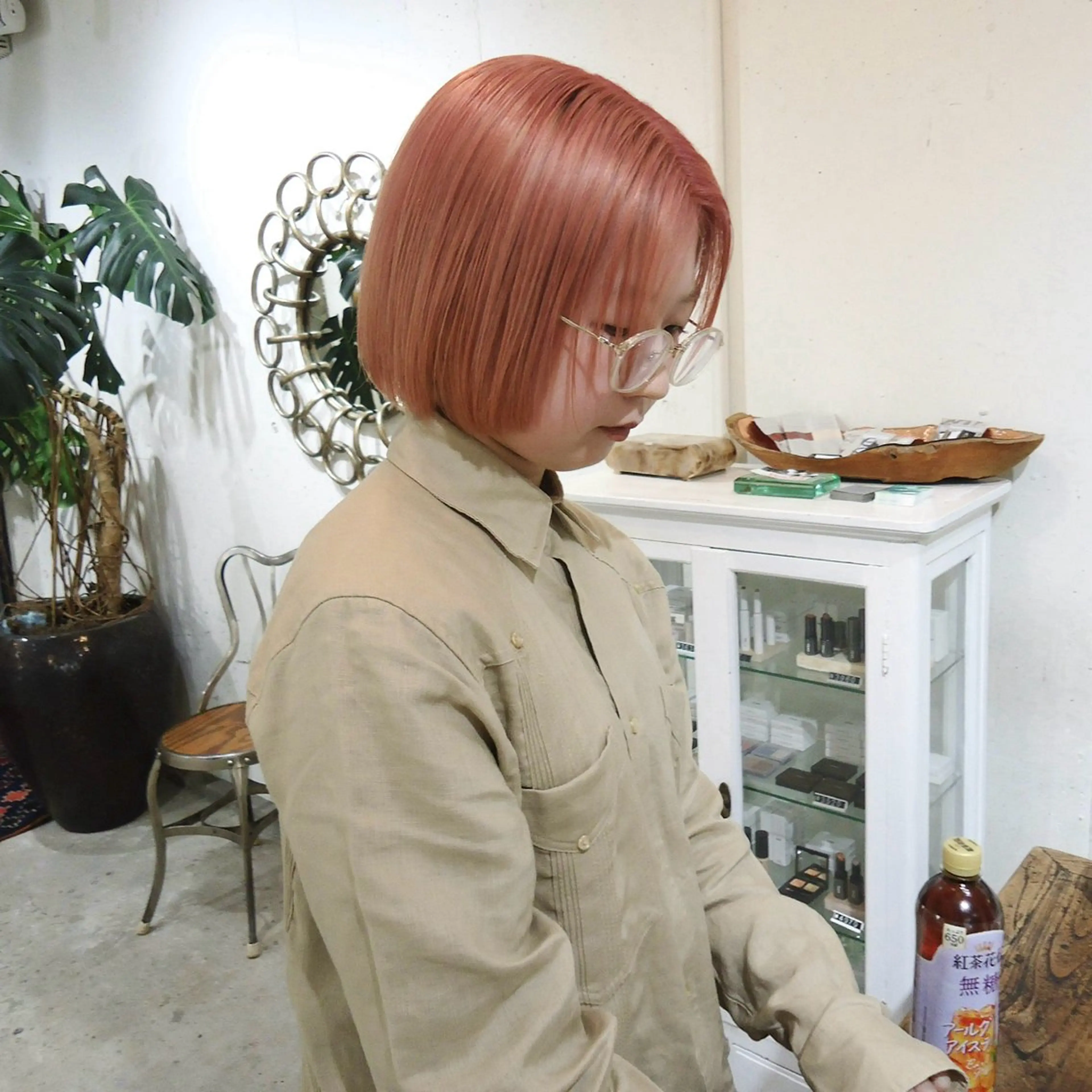 ショート カラー ヘアカラー WATER所属・girly×アン ニュイカラーSAKIのヘアスタイル