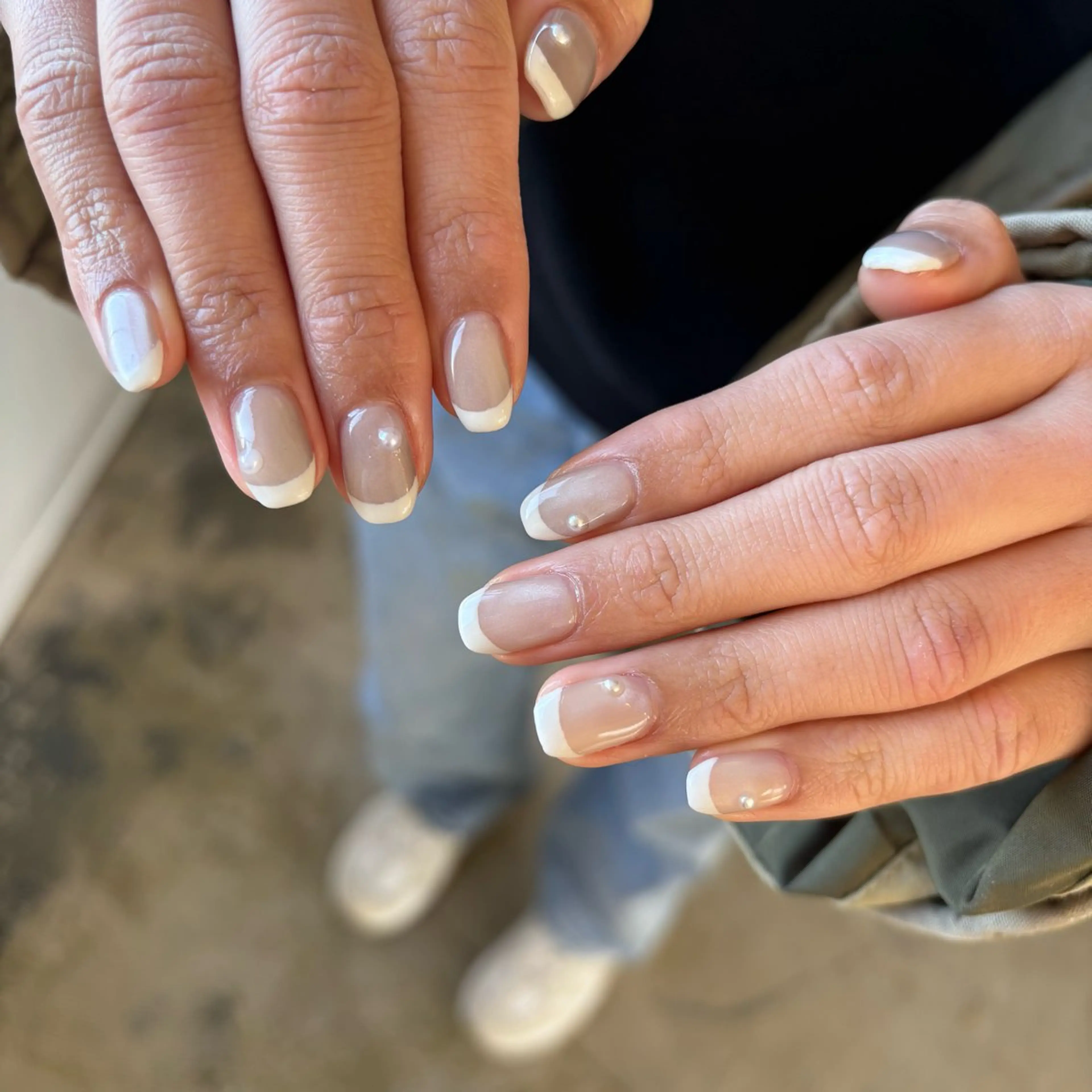 ネイル フレンチネイル マグネットネイル nail salon　Burilante所属・ネイルサロン ブリランテのネイルデザイン