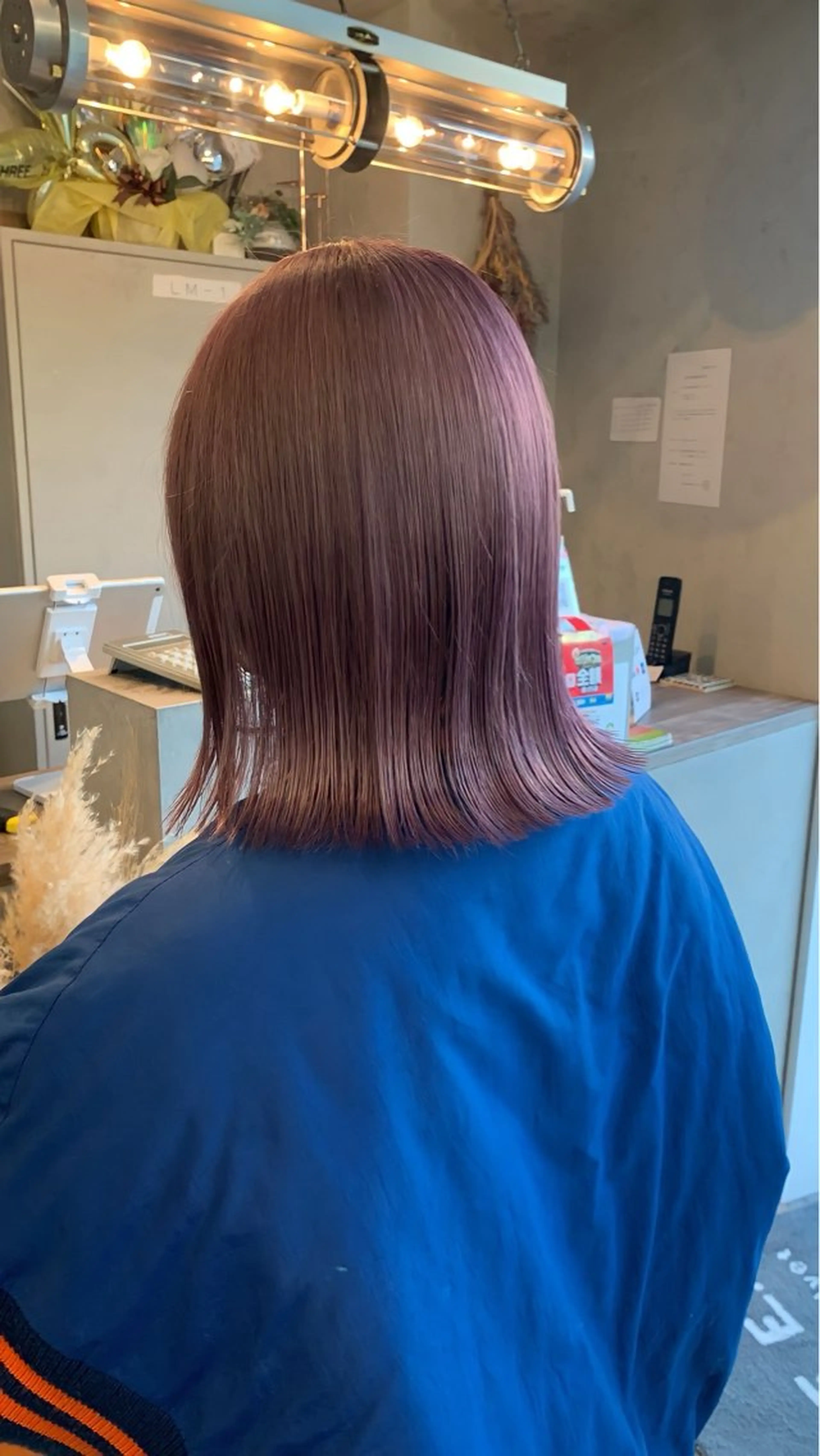 カラー ヘアカラー 博多ブリーチ× 透明感/縮毛矯正のヘアスタイル