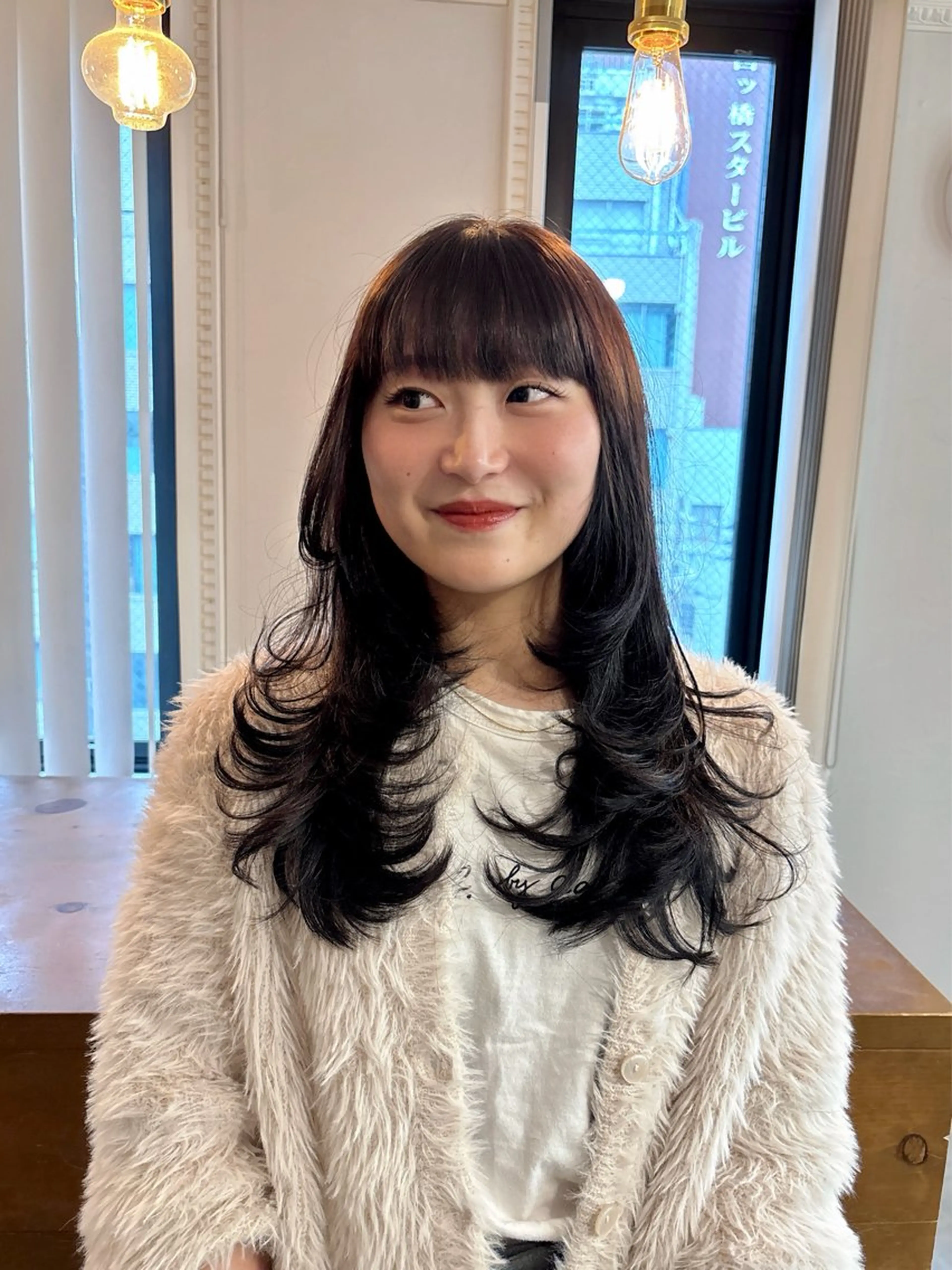 ロング ハイレイヤー レイヤーカット カット ヘアカラー SALT WATER所属・南堀江ハイトーン ×カットMIKU🍒のヘアスタイル
