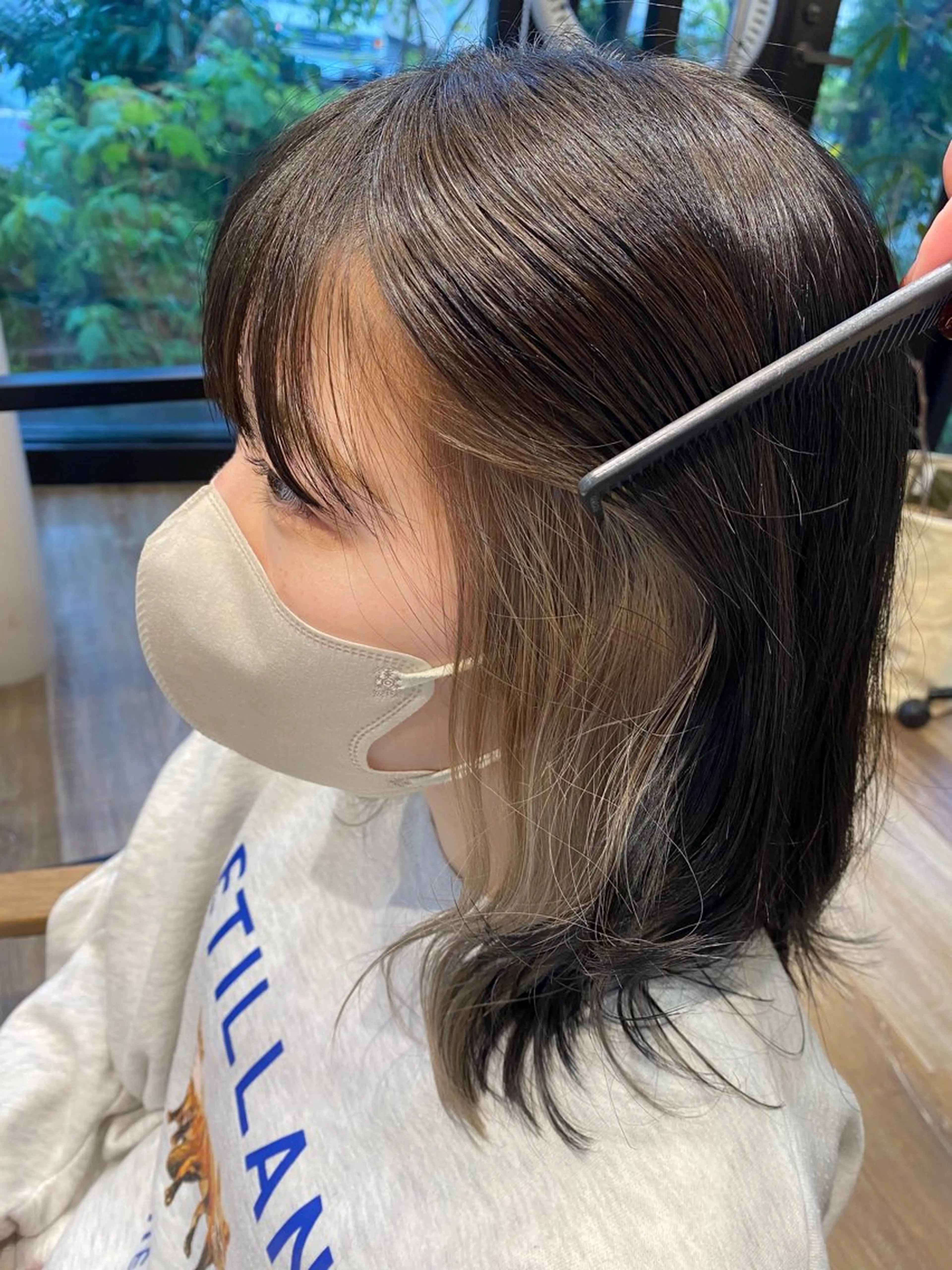 ミディアム カラー インナーカラー 北本 万実のヘアスタイル