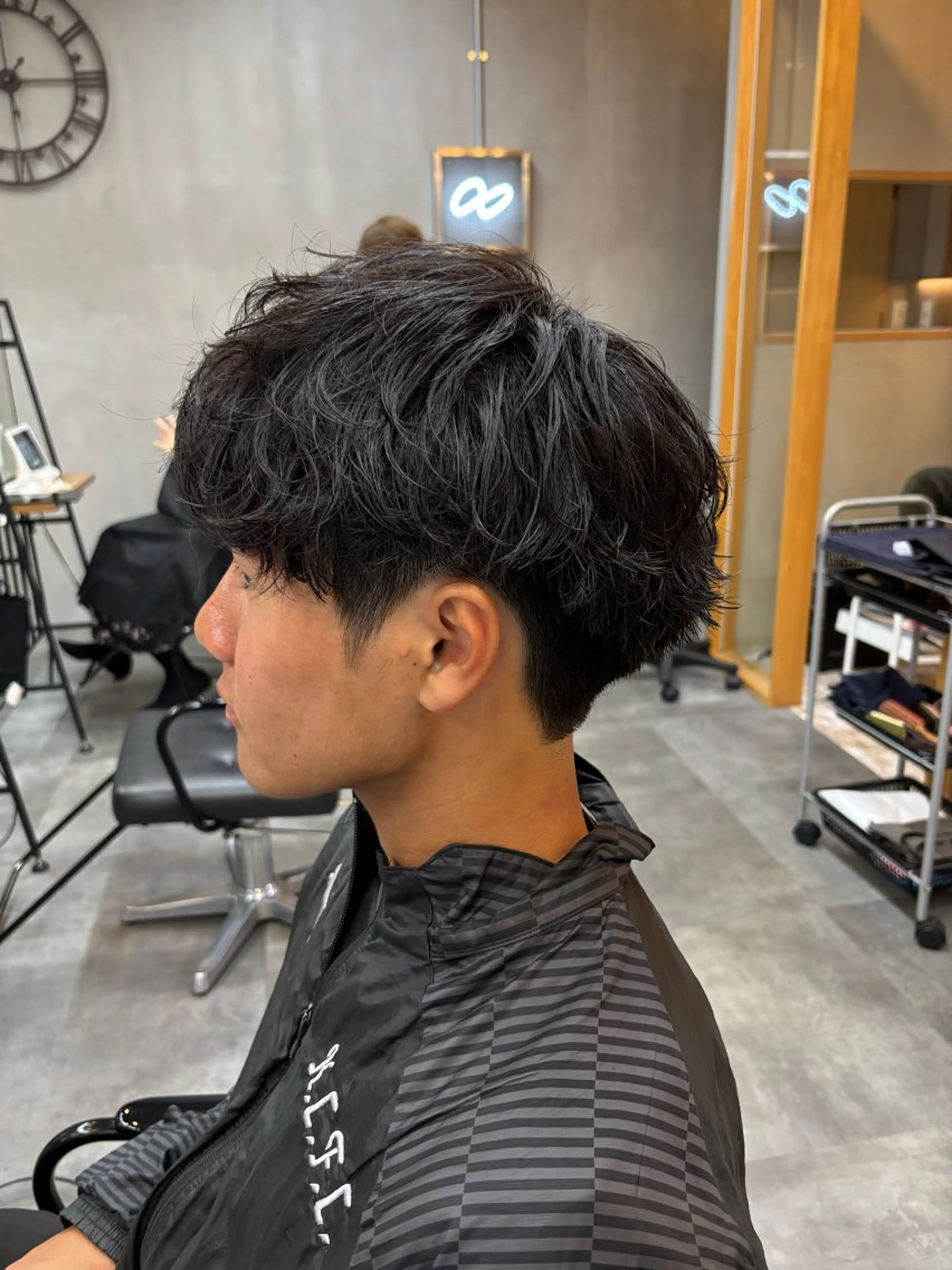 ショート メンズ カット パーマ 鹿児島 TSUBASAのヘアスタイル