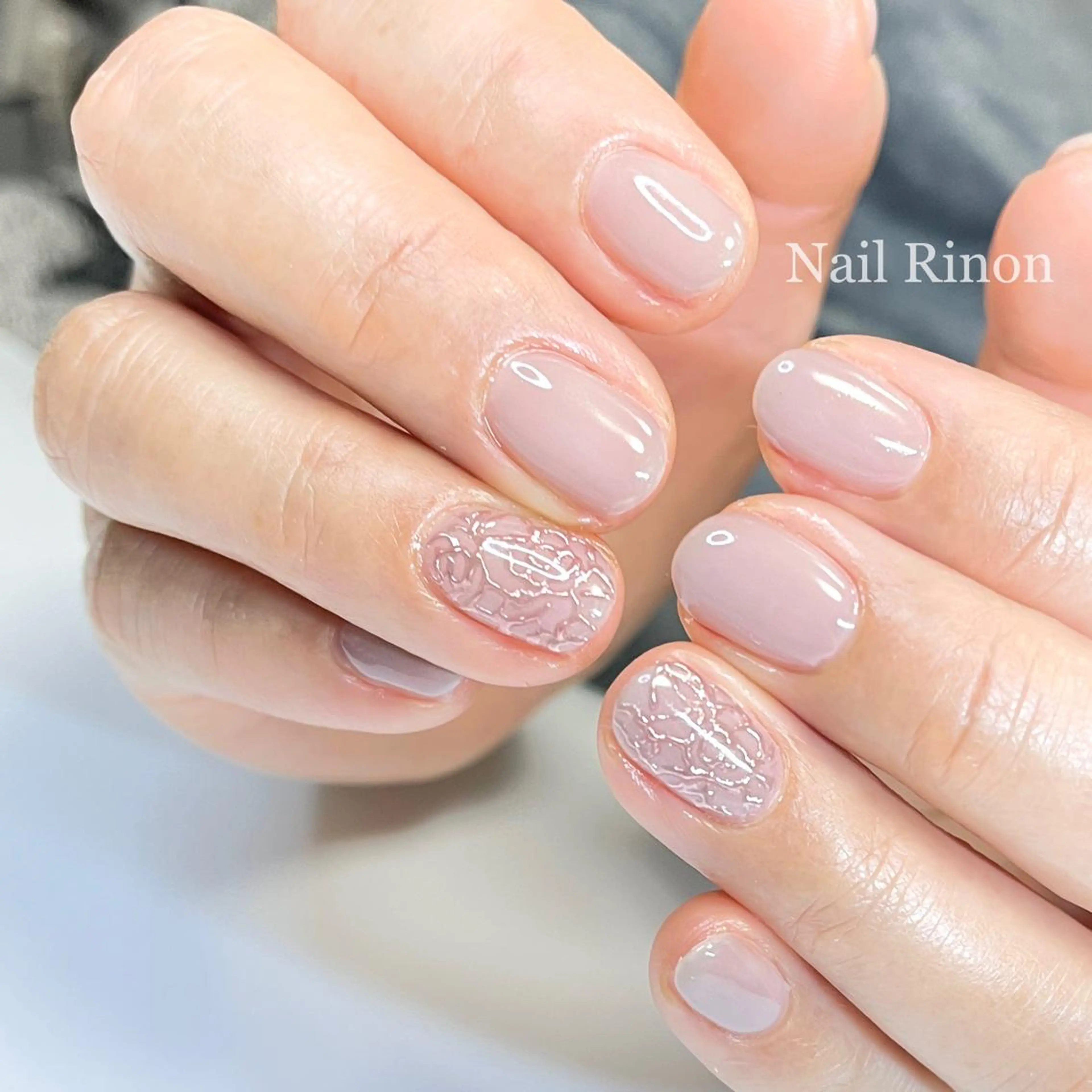 ネイル レース シンプルネイル ハンドネイル Nail Rinonのネイルデザイン