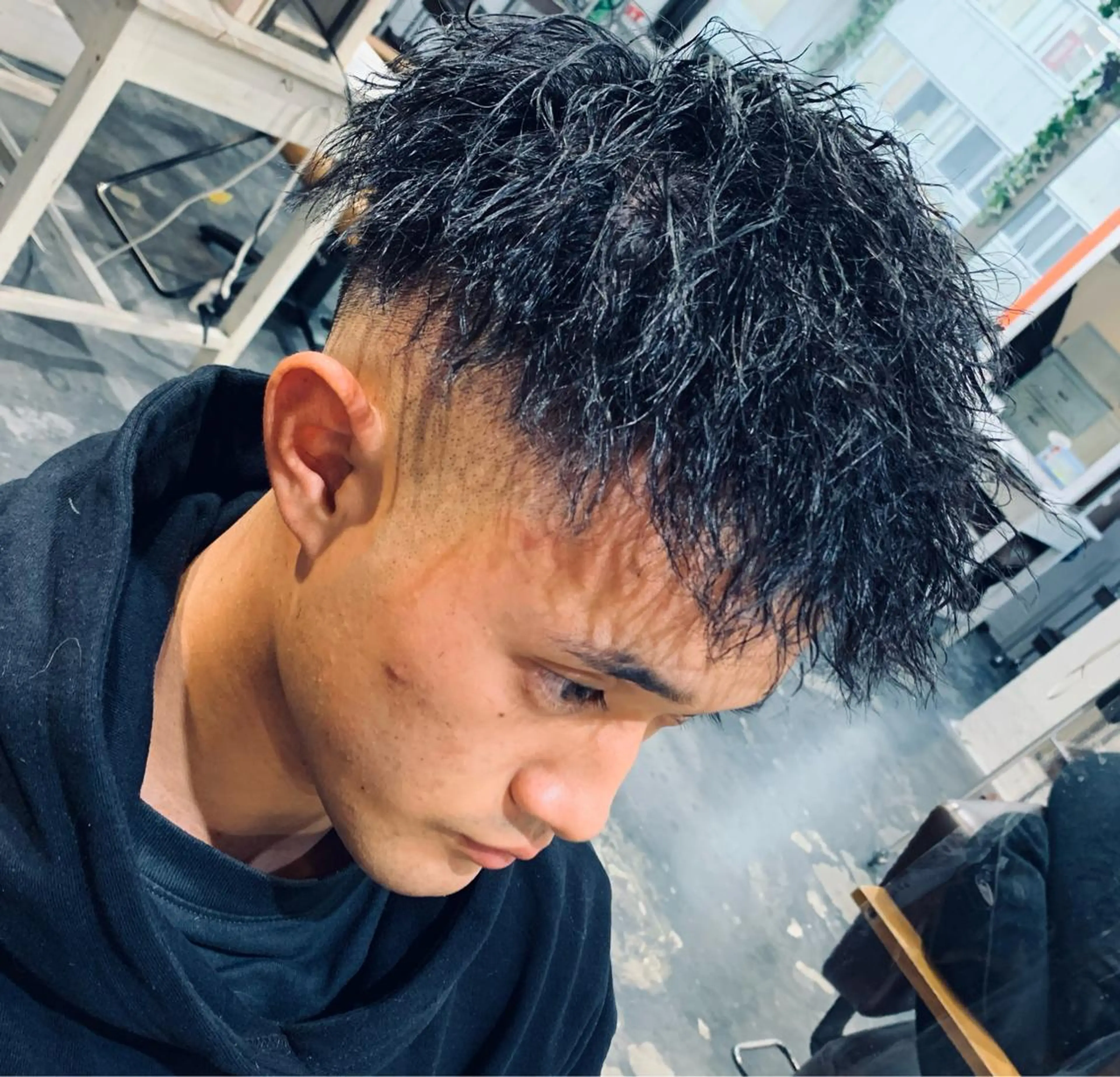 オーダー率高め！！カット ツイストパーマ 眉カット❗️💈の写真