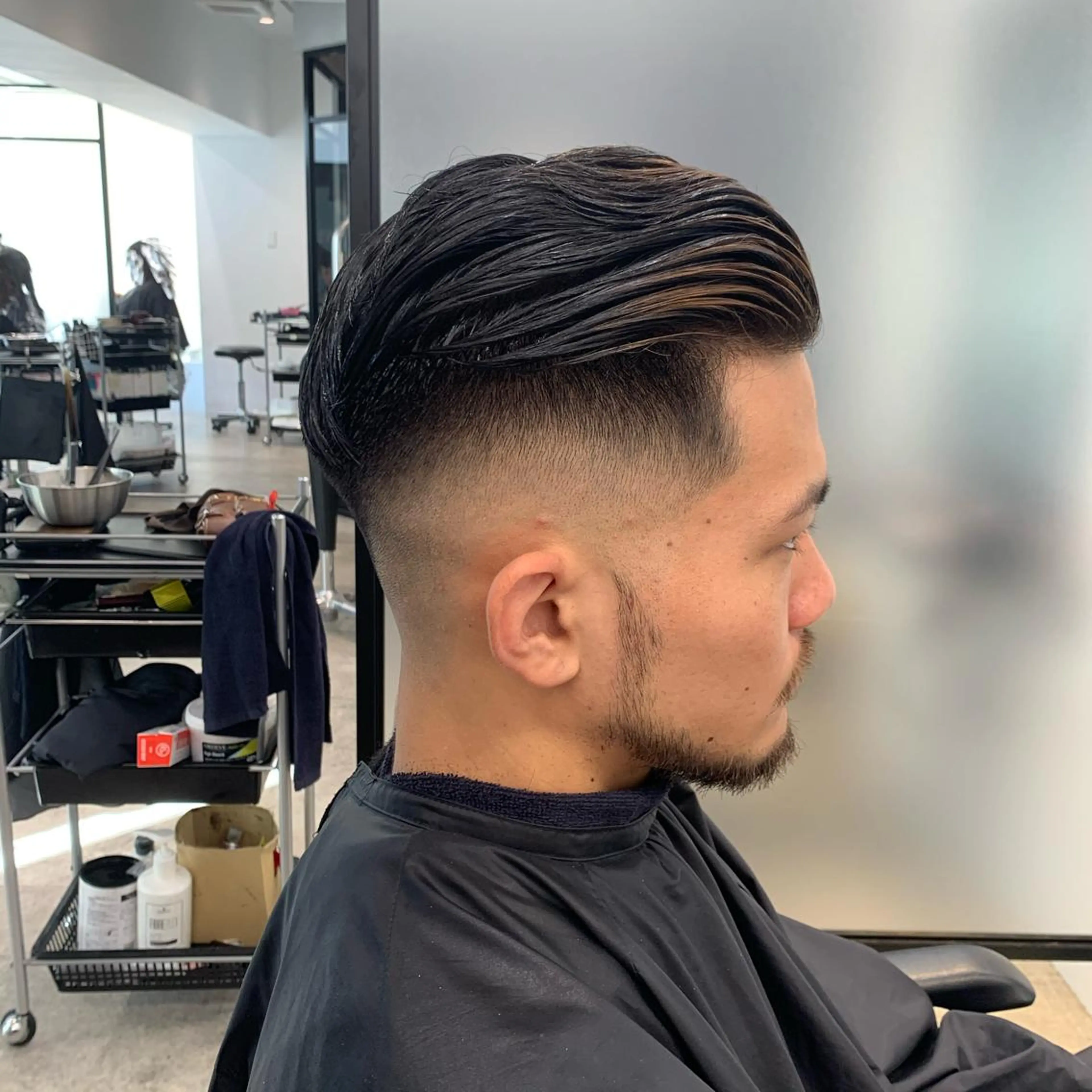 ショート メンズ 及川シゲル 髪質改善講師のヘアスタイル