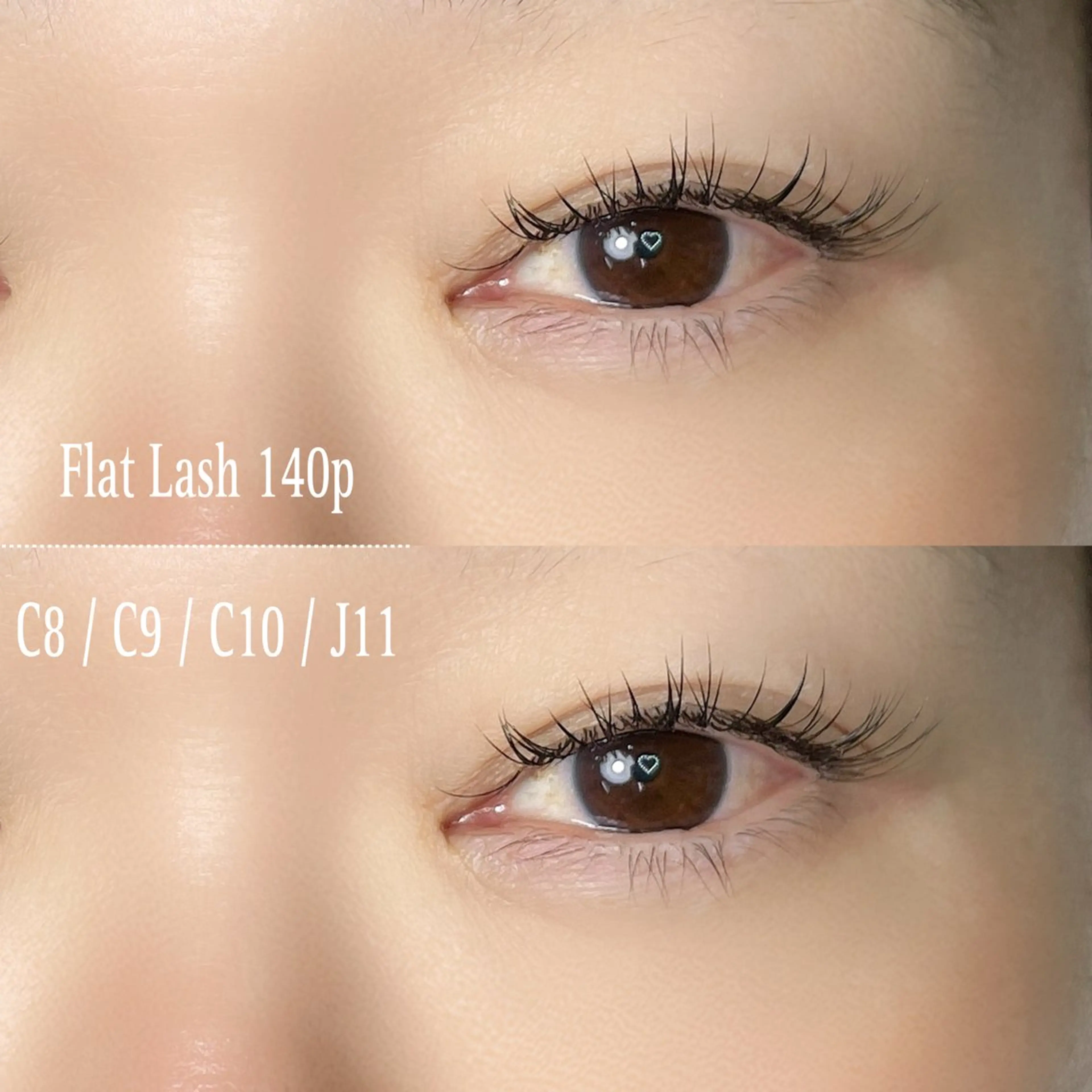 マツエク・マツパ フラットラッシュ マツエク 美容室るーじゅ所属・美容室 るーじゅ/しいの木台のマツエク・マツパデザイン