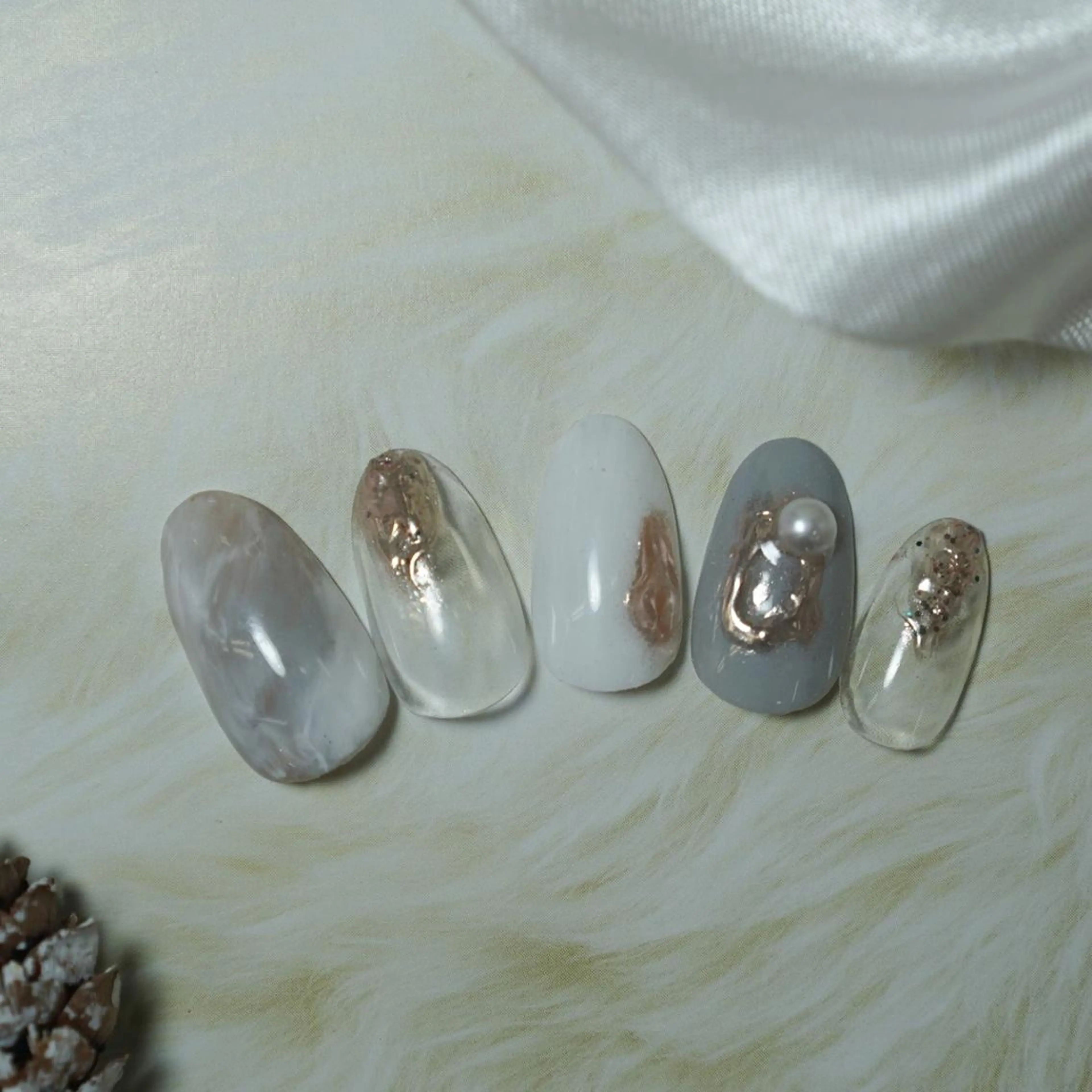 ミディアム カラー パーマ ヘアアレンジ メンズ キッズ ネイル マツエク・マツパ yuri kaのネイルデザイン