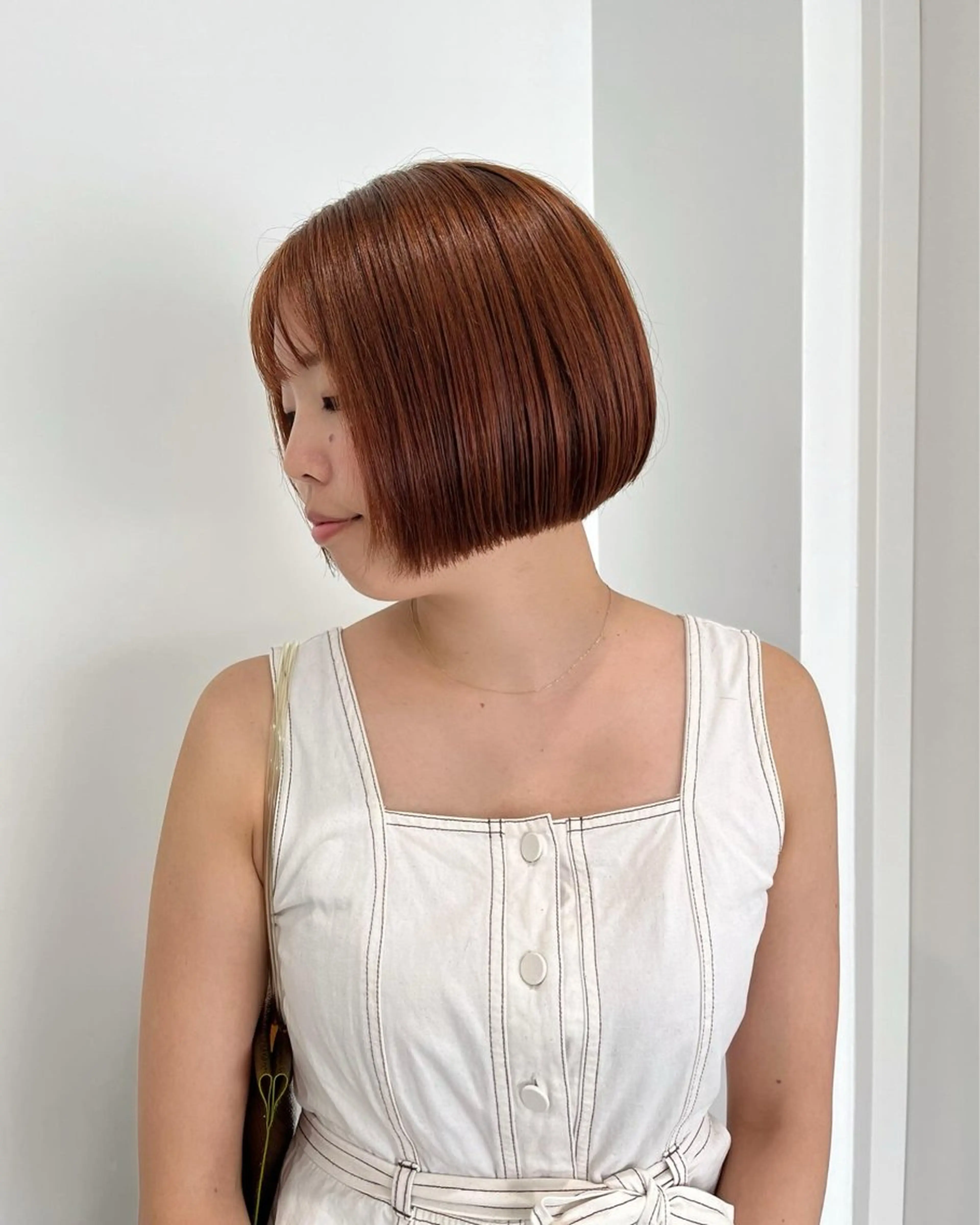 ショート 縮毛矯正/ハイトーン /パーマ/前原汐🎐のヘアスタイル