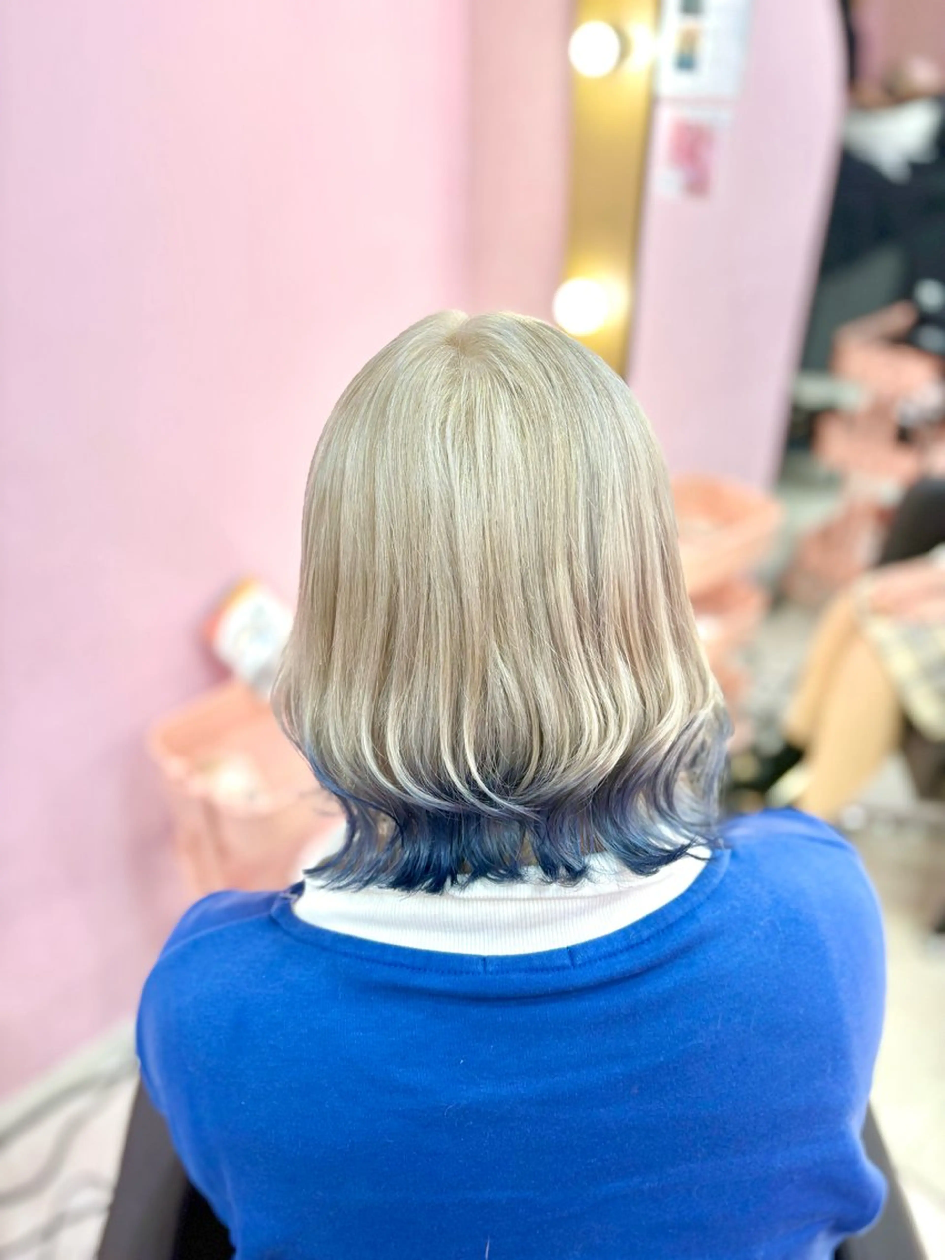 ミディアム カラー 甘ふわgirly🎀 ハイトーン🤍Ramのヘアスタイル