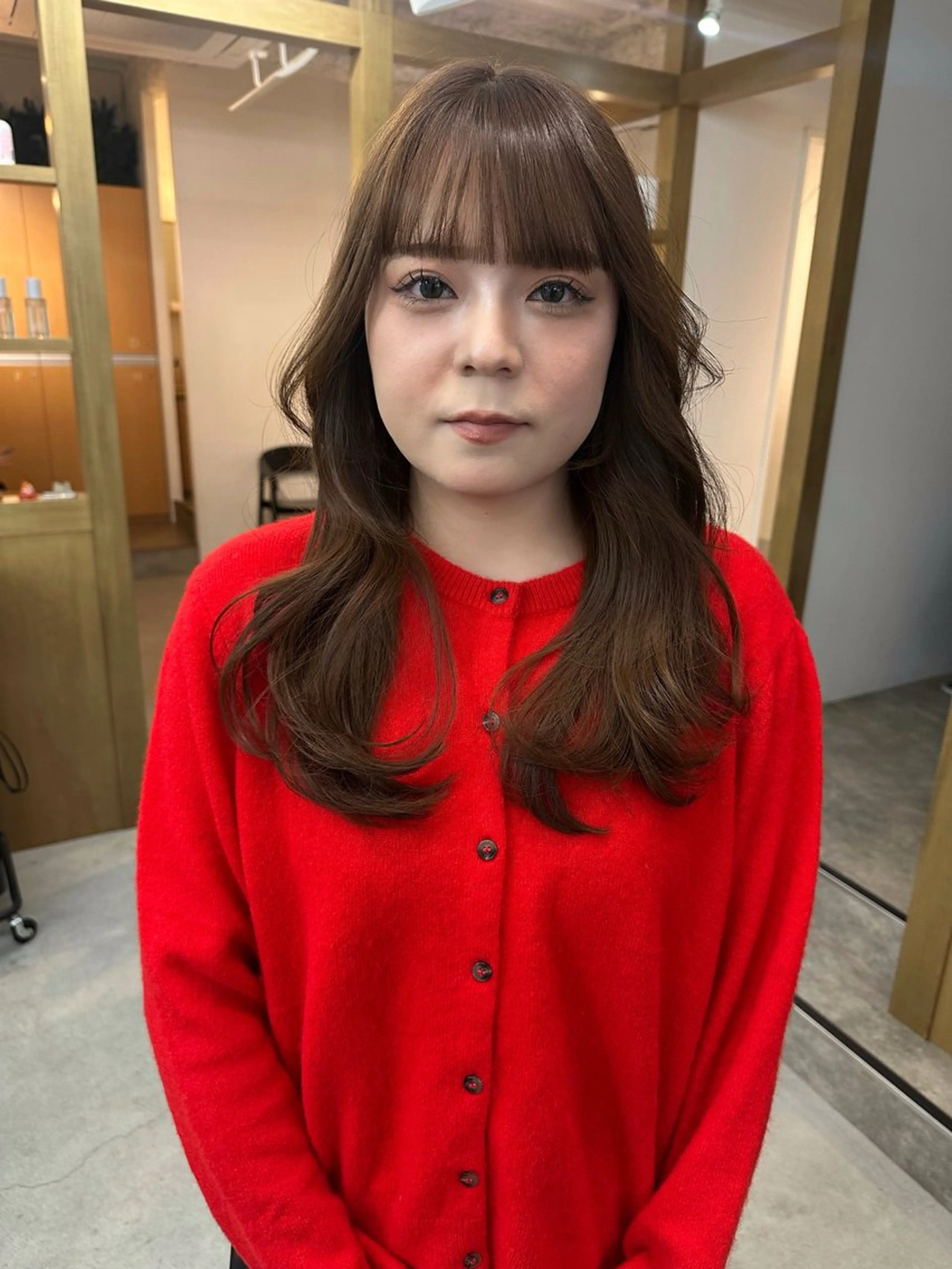 ロング カラー ベージュカラー カット ヘアカラー トリートメント lelu所属・lelu / 佐々木のヘアスタイル