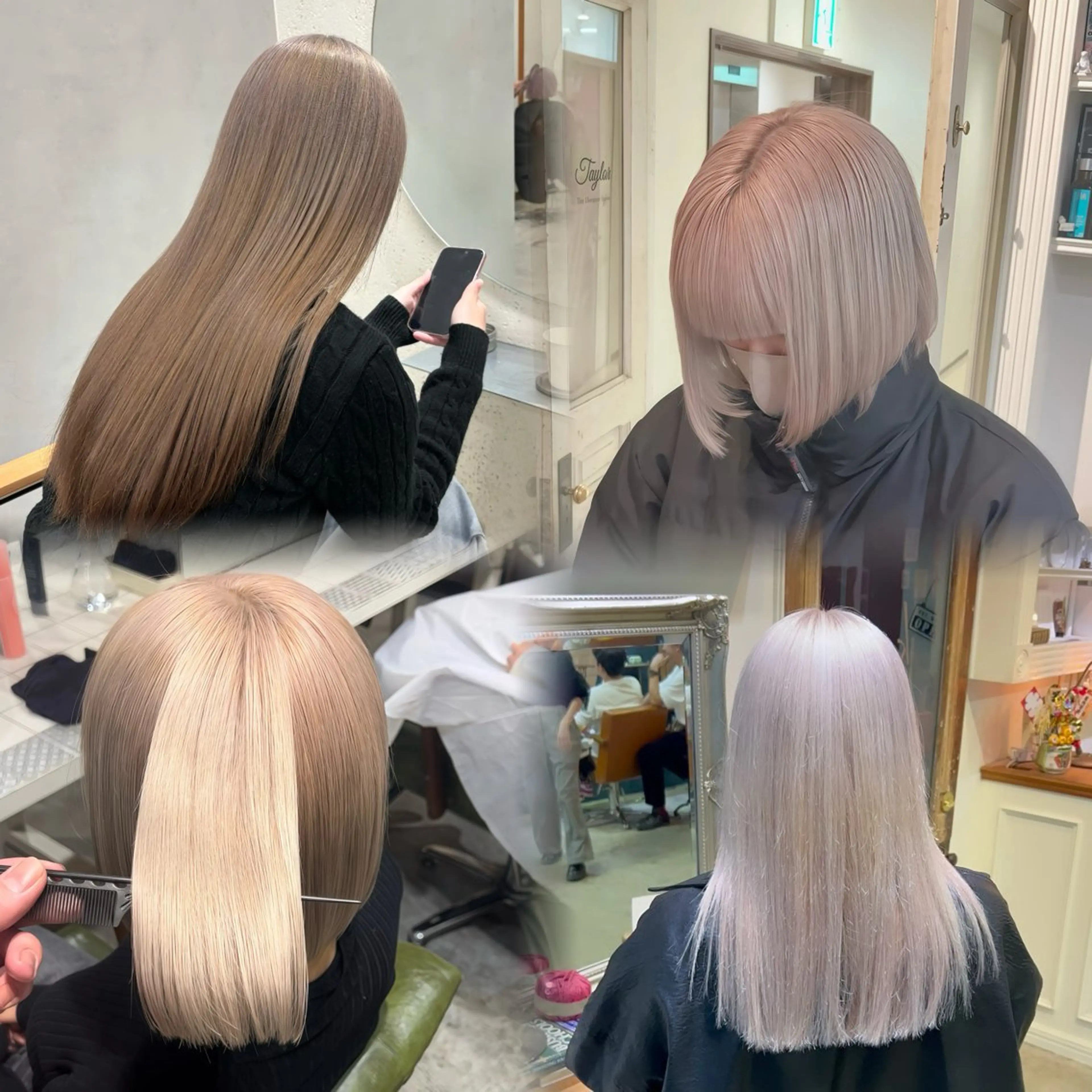 【ブリーチ初めての方おすすめ】🤍プレミアムブリーチトリプルカラー(ブリーチ2回)➕カラー➕高級シルクTrの写真