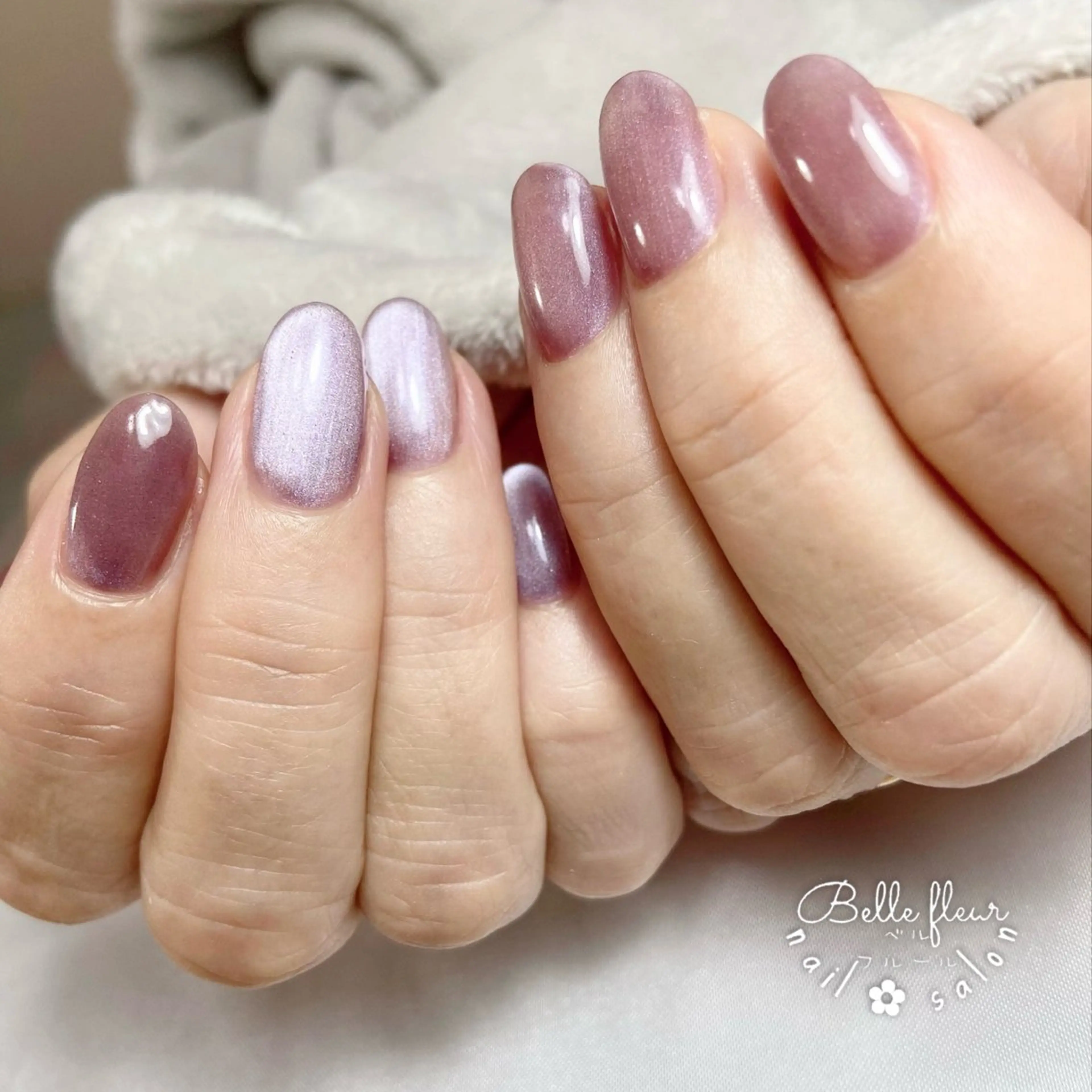 ネイル マグネットネイル ハンドネイル ﾈｲﾙｻﾛﾝ Bellefleurのネイルデザイン