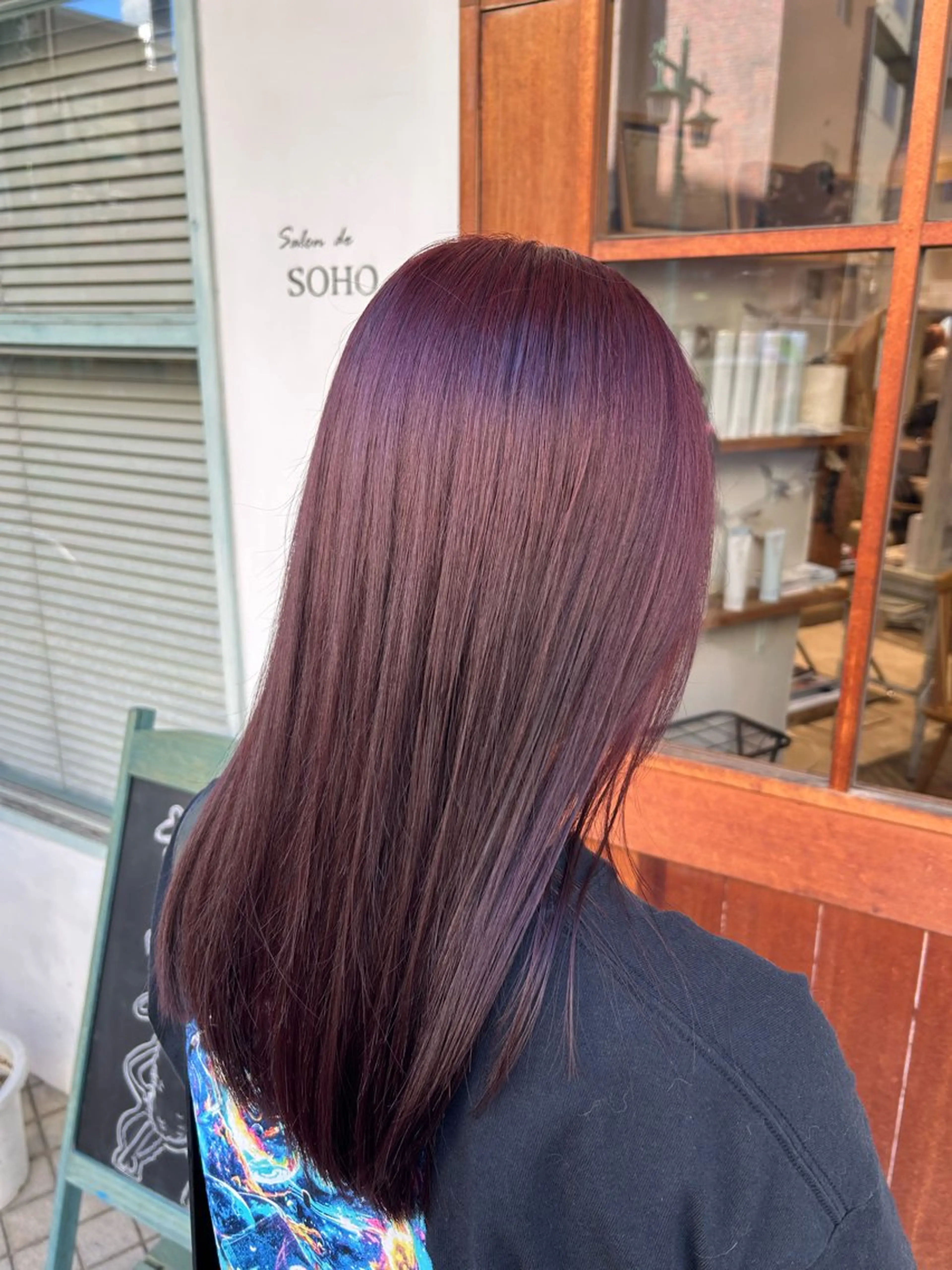 セミロング カラー ヘアカラー あずま みゆのヘアスタイル