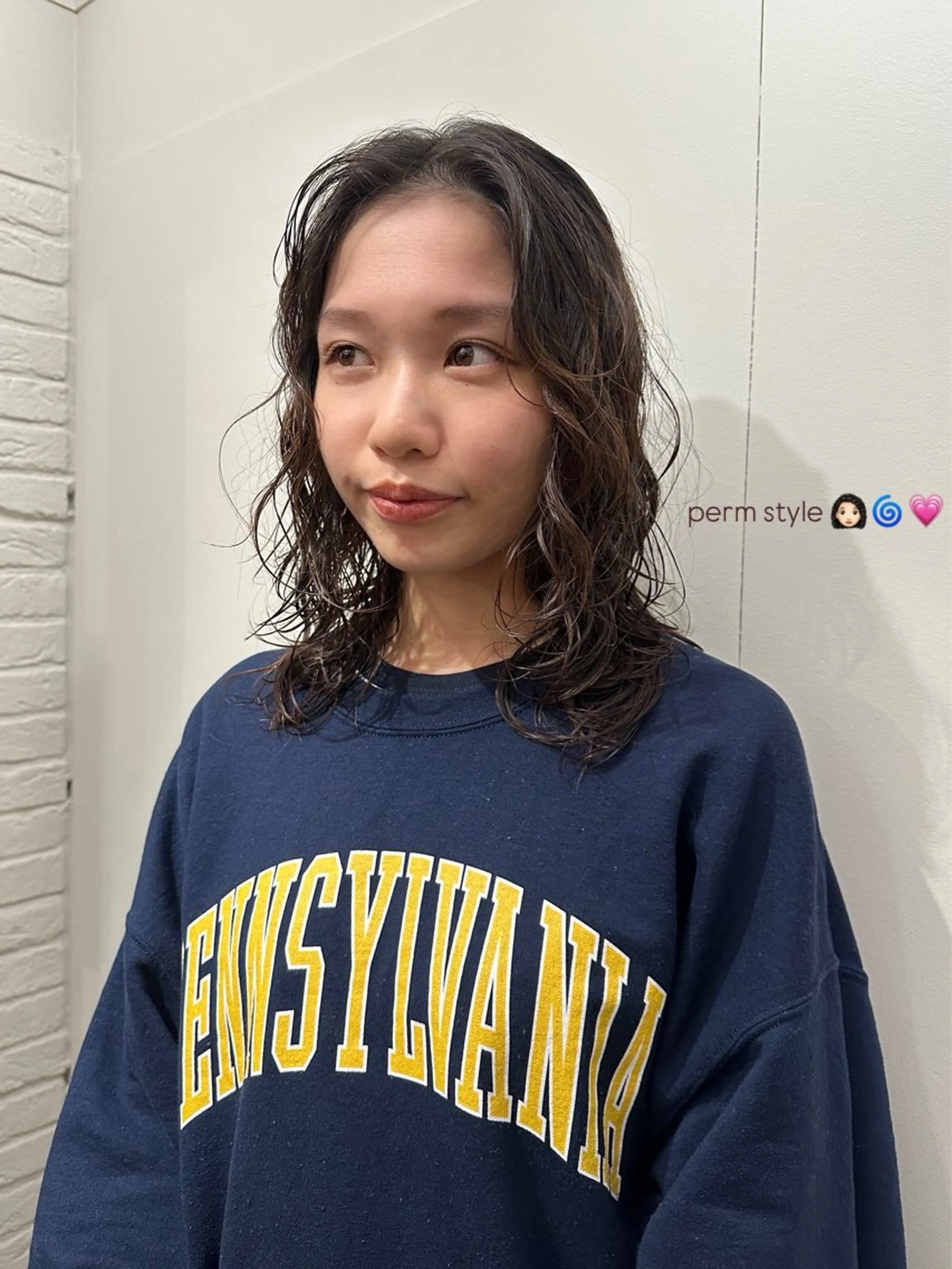 セミロング セミロングパーマ レイヤーカット パーマ レイヤーカット‎🤍 /ともえ🤎🧸のヘアスタイル