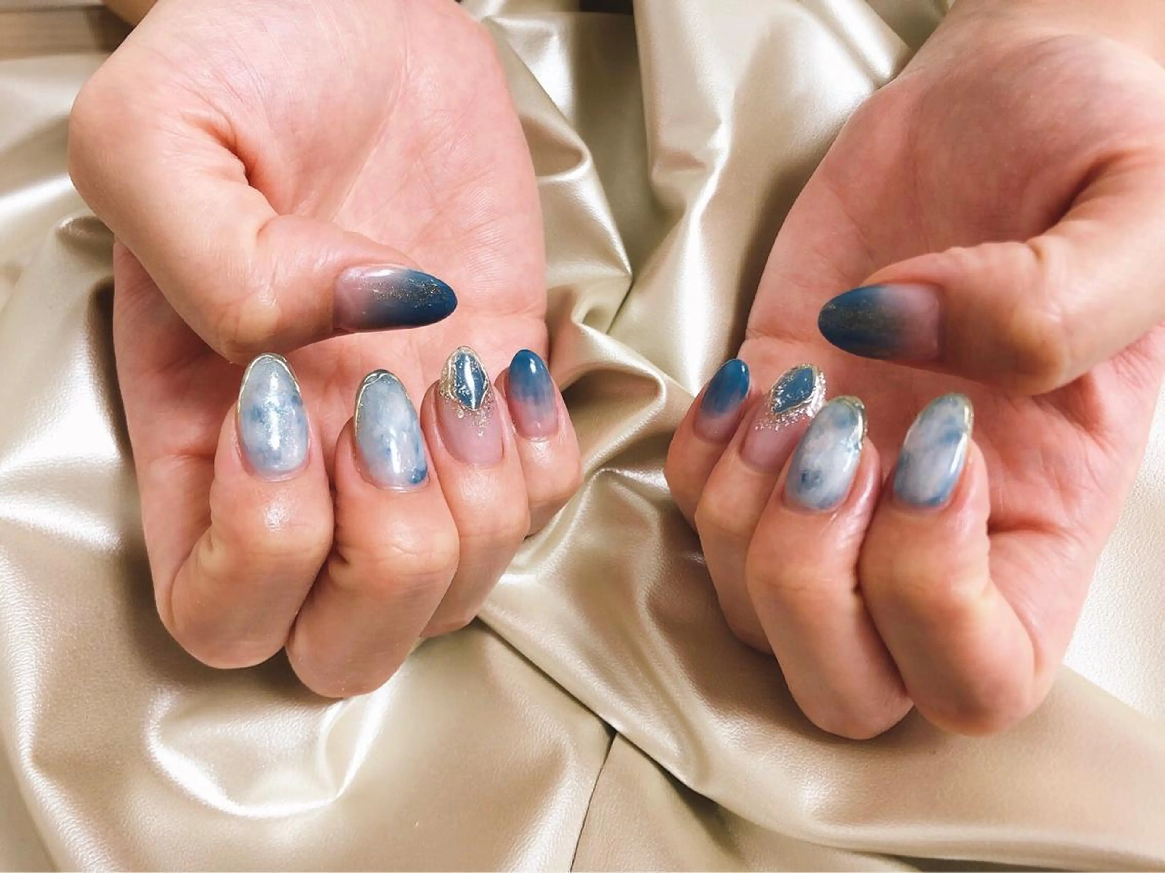 ネイル 大理石ネイル(マーブル) kiki nail 二子玉川のネイルデザイン