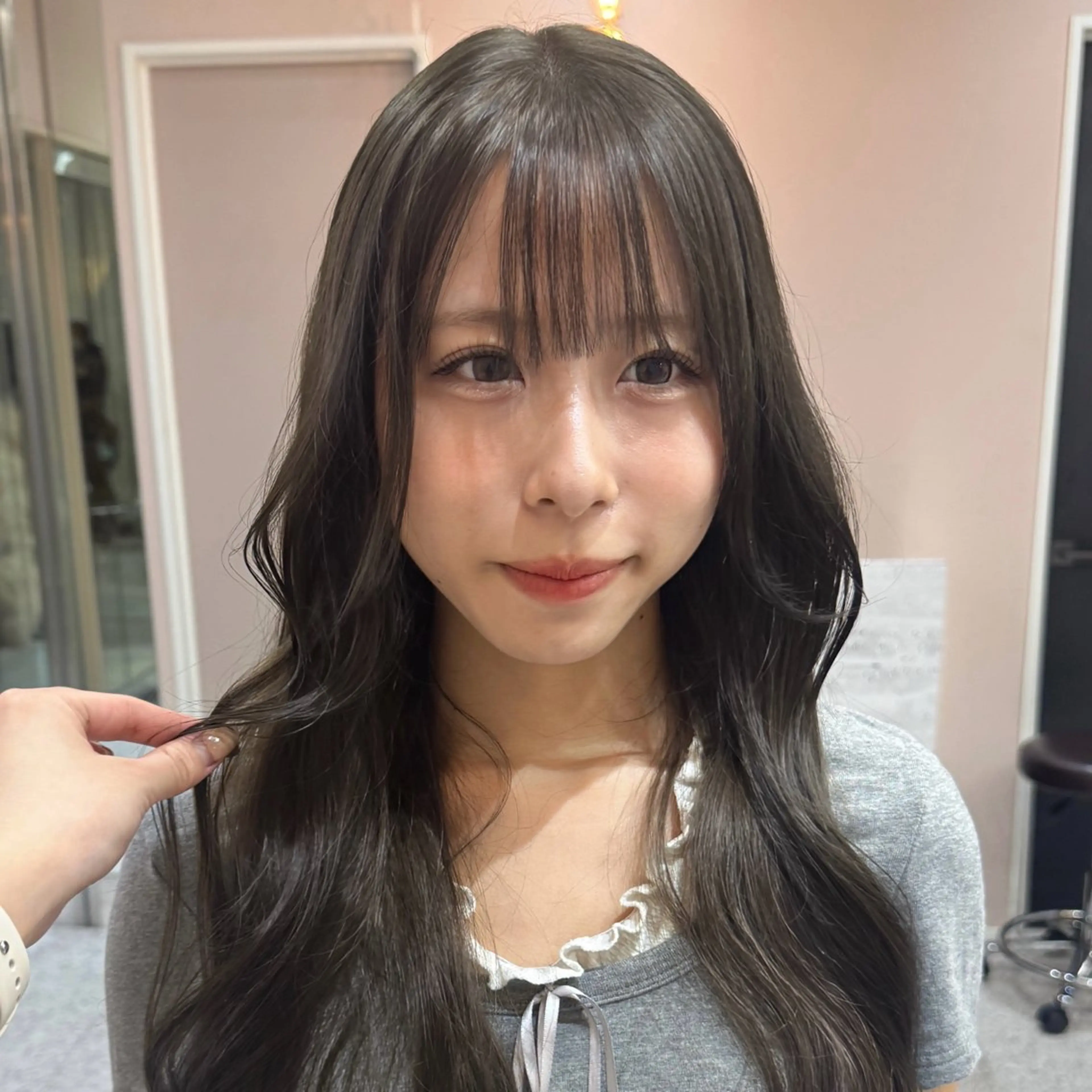 ロング カット ヘアカラー トリートメント SIGMA所属・みね ゆうはのヘアスタイル