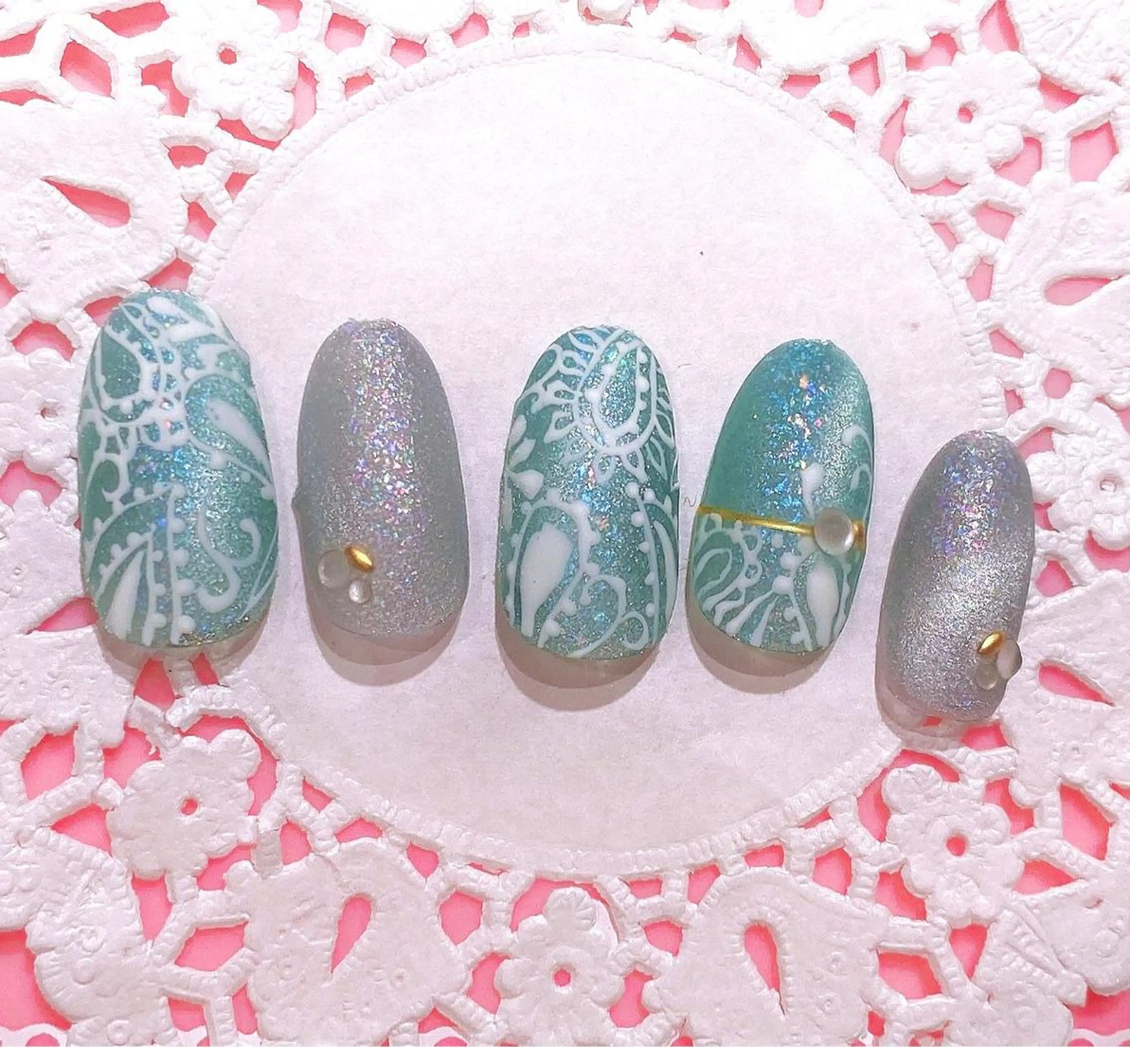 ネイル マグネットネイル マットネイル VIST☆ ｍａｍｉのネイルデザイン