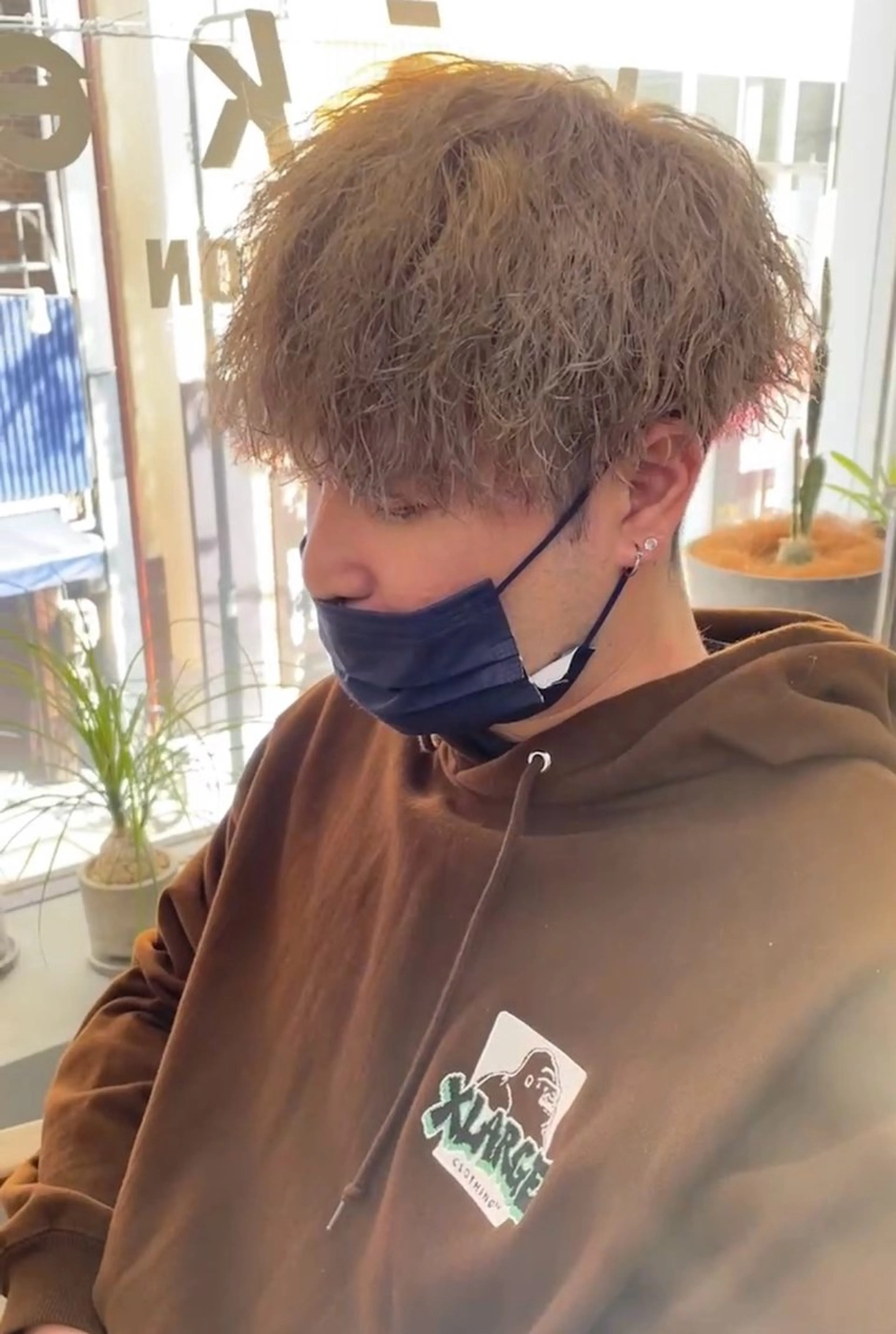 ショート パーマ メンズ カット パーマ メンズ専門サロン wokeのヘアスタイル