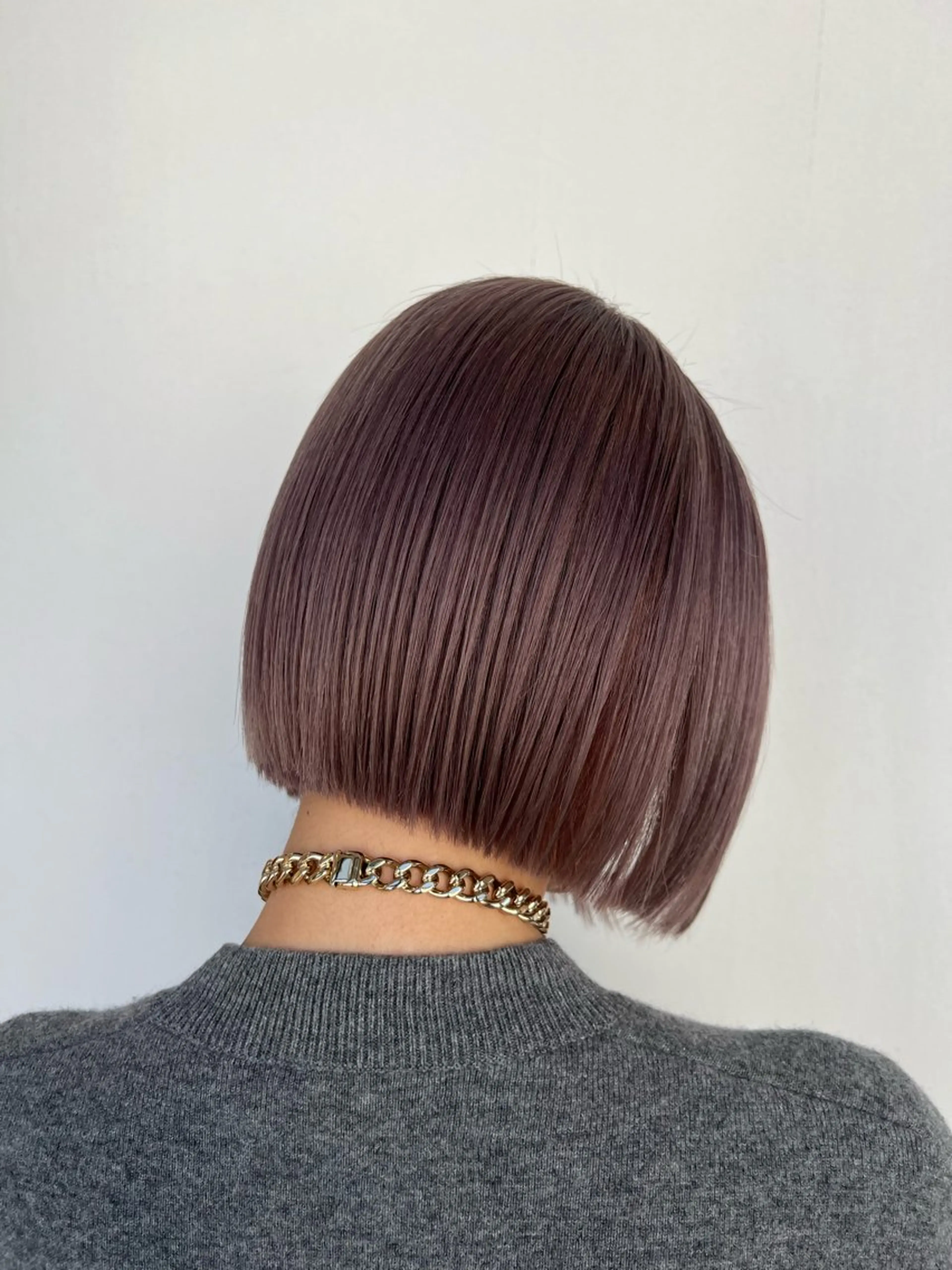 ミディアム カラー ブリーチ ラベンダーカラー ラベンダーピンク ピンクカラー ボブ nok shibuya所属・✨ハイトーン特化✨ 透明感カラー✨渋谷✨のヘアスタイル