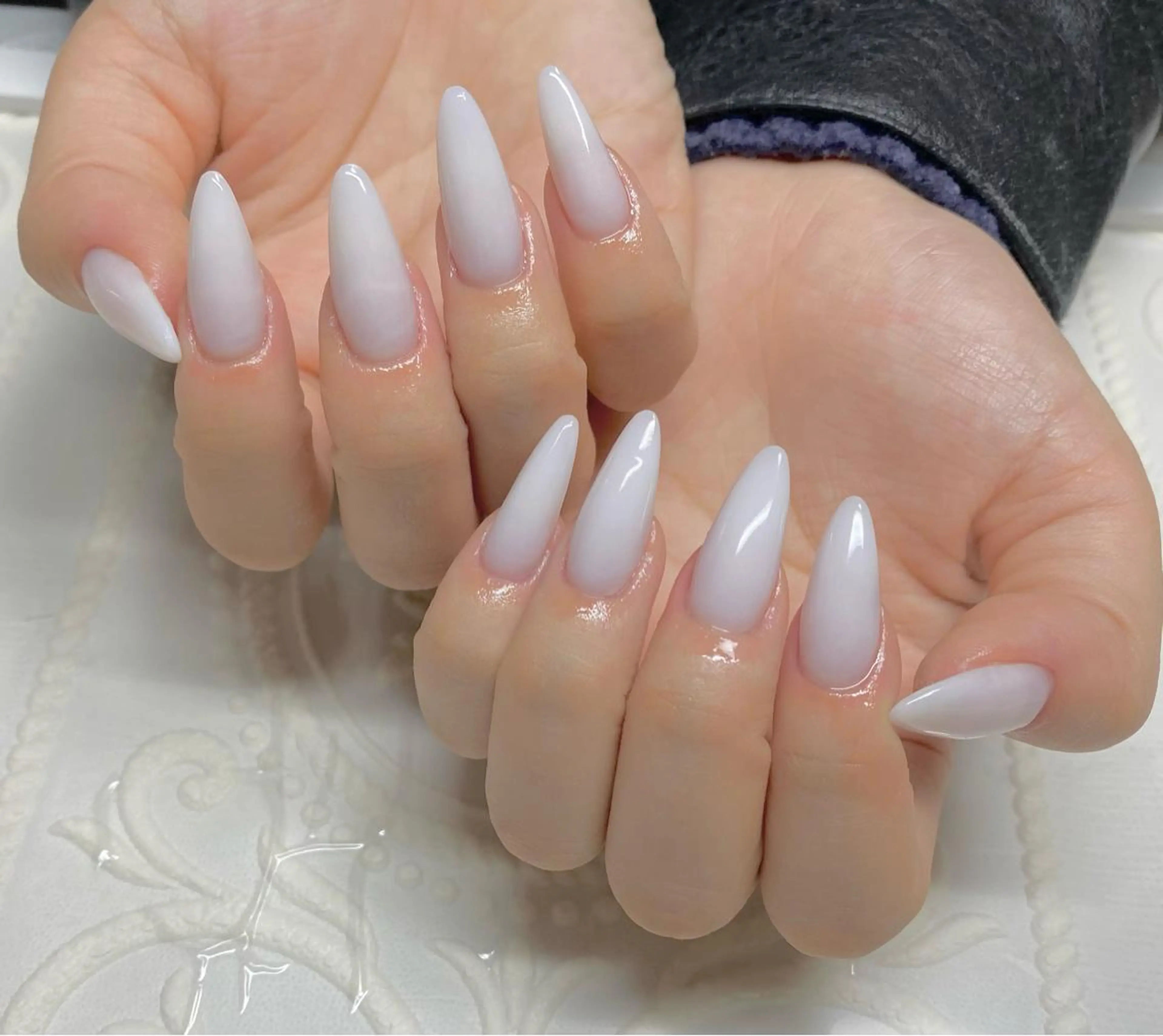 セミロング ネイル スカルプネイル ハンドネイル lune nail_2017のその他イメージ