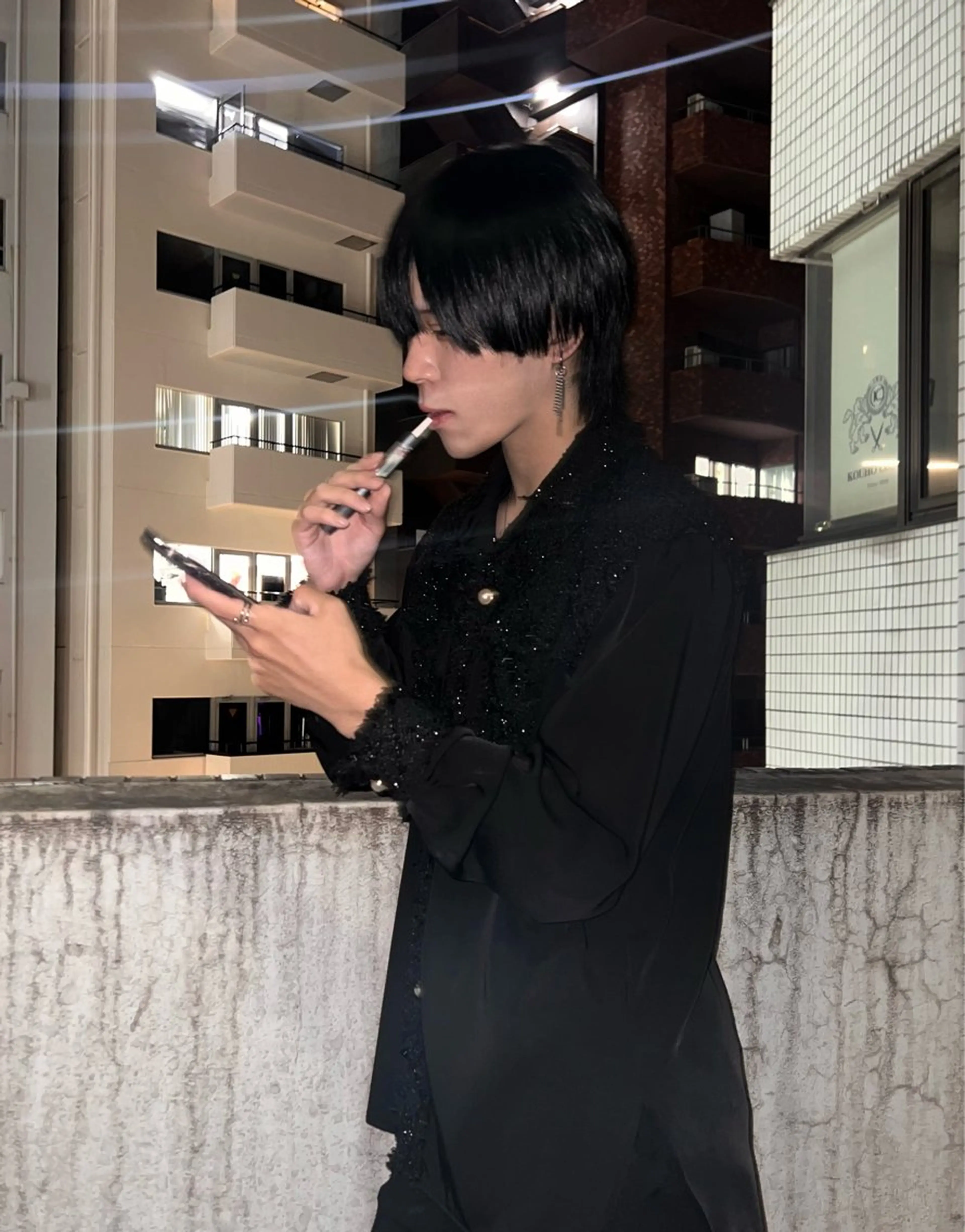 ミディアム カラー カット ヘアカラー RACCOON.TOKYO 渋谷店所属・メンズカット特化🐺 ウルフ[店長]置塩祥のヘアスタイル