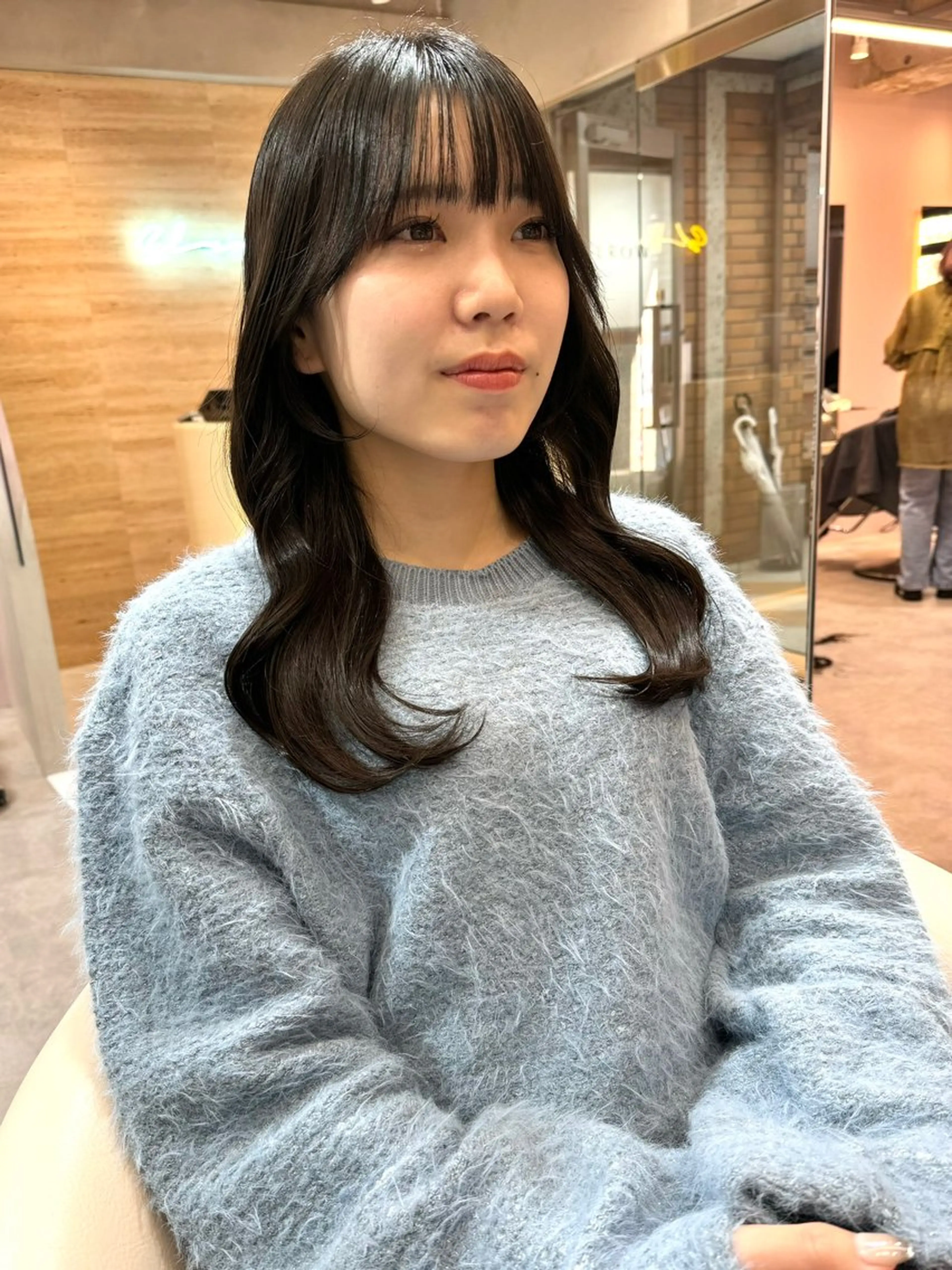 セミロング カラー ヘアアレンジ 🔶似合わせセンター パート/ヤス🔶のヘアスタイル