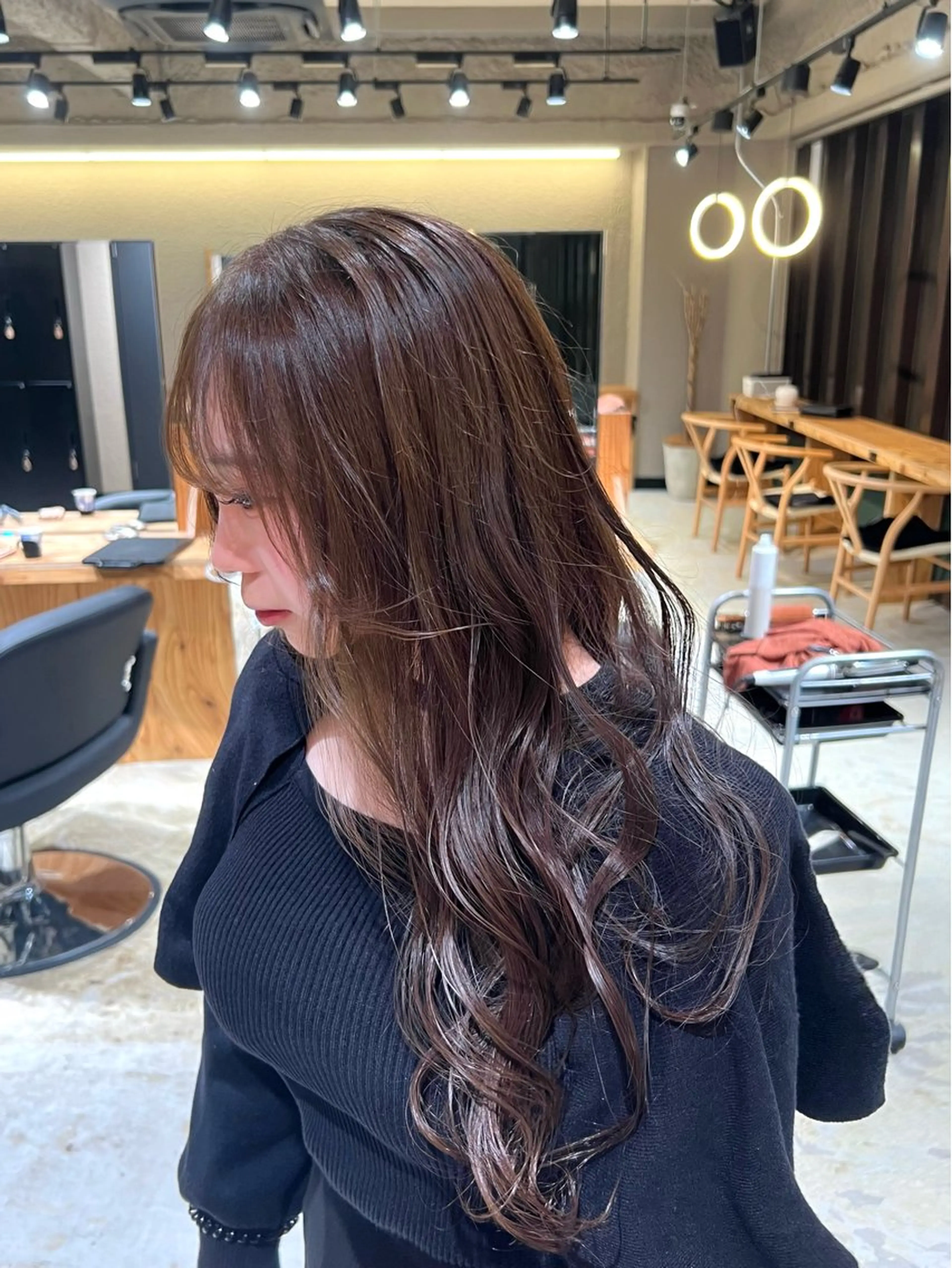 セミロング カラー 💖梅田レイヤー💖 副店長Tsubasaのヘアスタイル