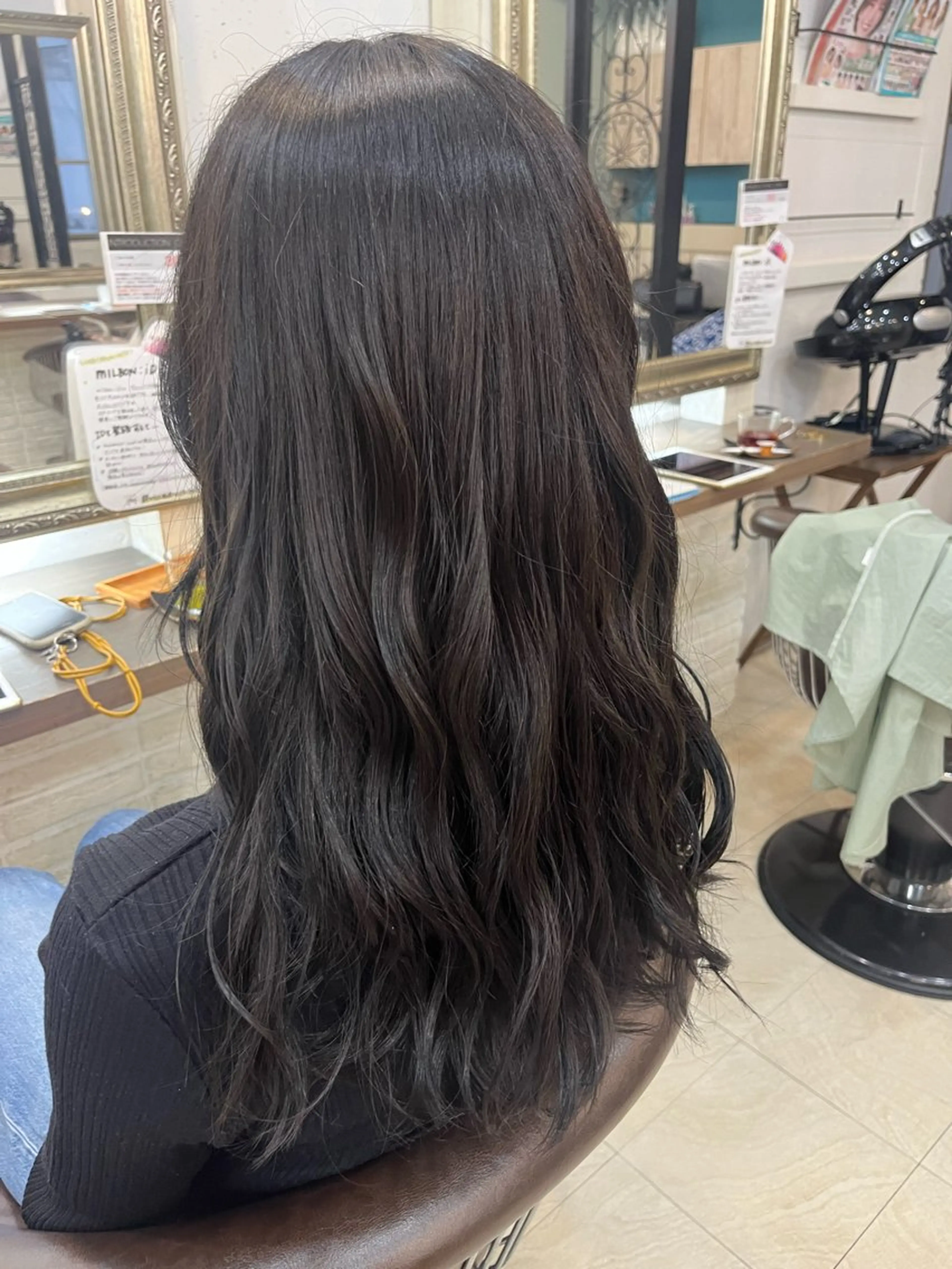 ロング カラー 透明感カラー 兒玉/透明感カラー 髪質改善のヘアスタイル