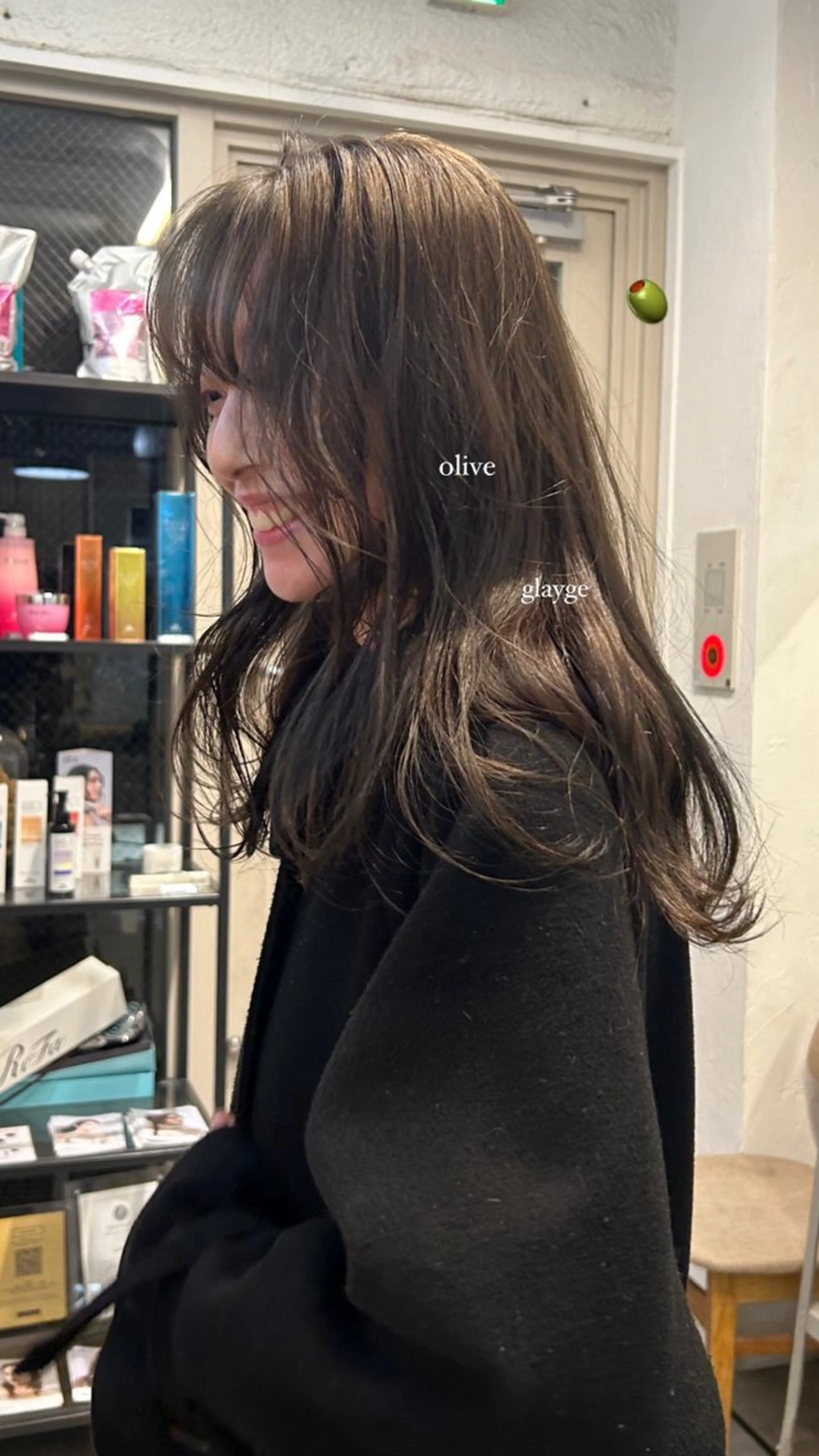 ミディアム カラー ヘアカラー トリートメント じゅわっと暖色カラー 🍊Moemiのヘアスタイル