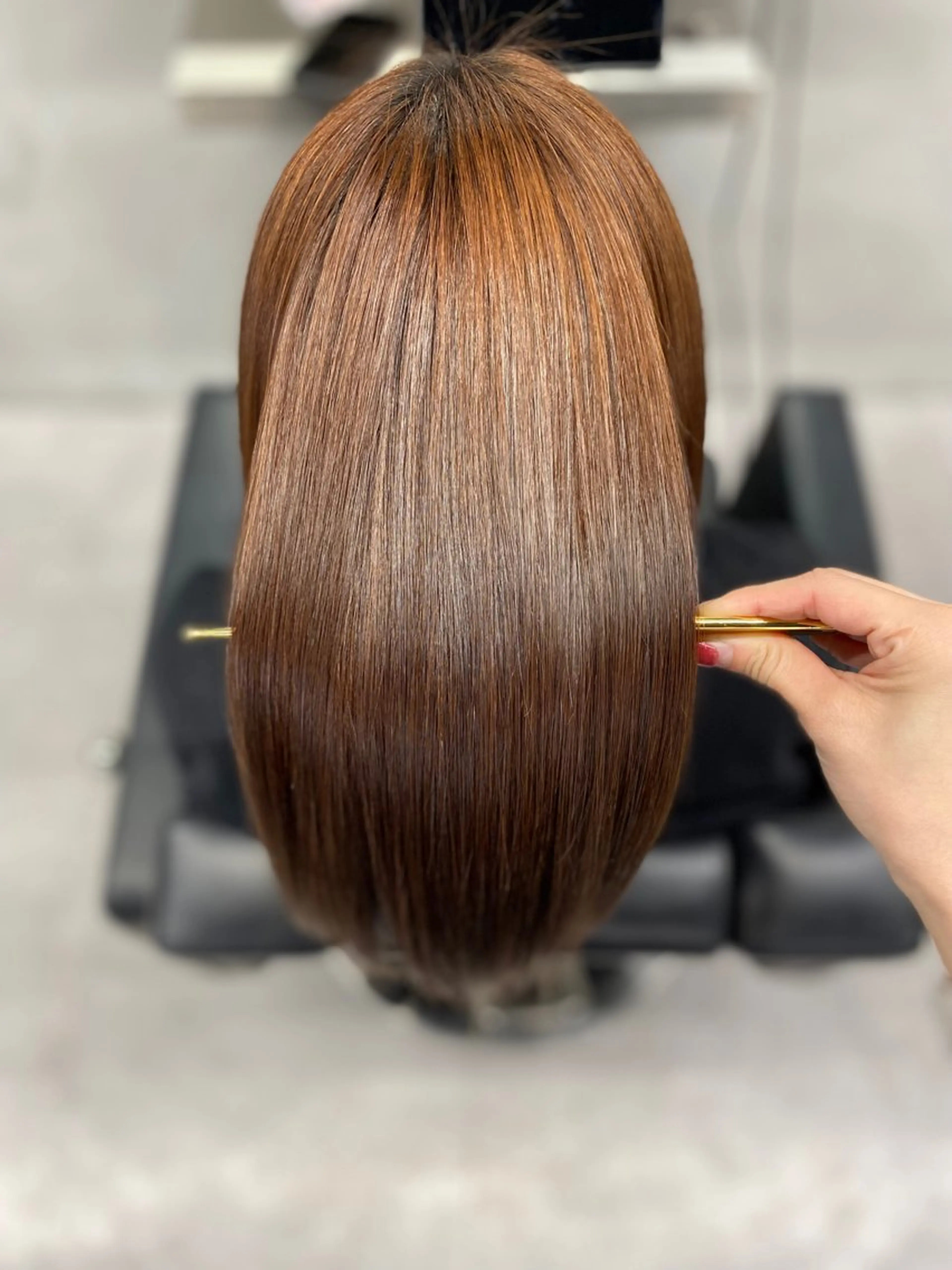 ロング カット 縮毛矯正 トリートメント 艶髪/縮毛矯正 🫧辻野海羽のヘアスタイル