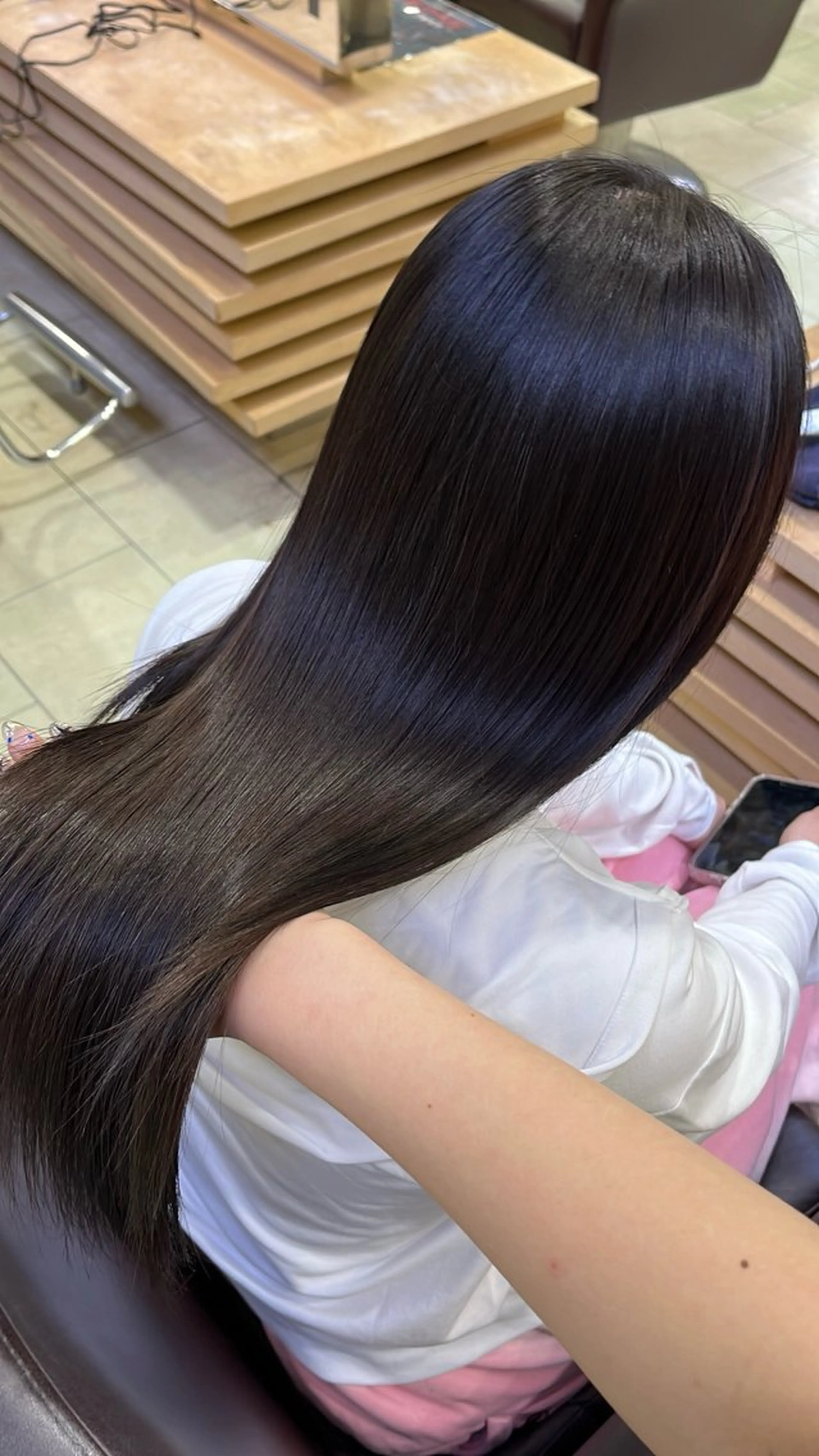 ロング カラー ヘアカラー 縮毛矯正 トリートメント waka❤️✨ レイヤーボブ/ネイルのヘアスタイル