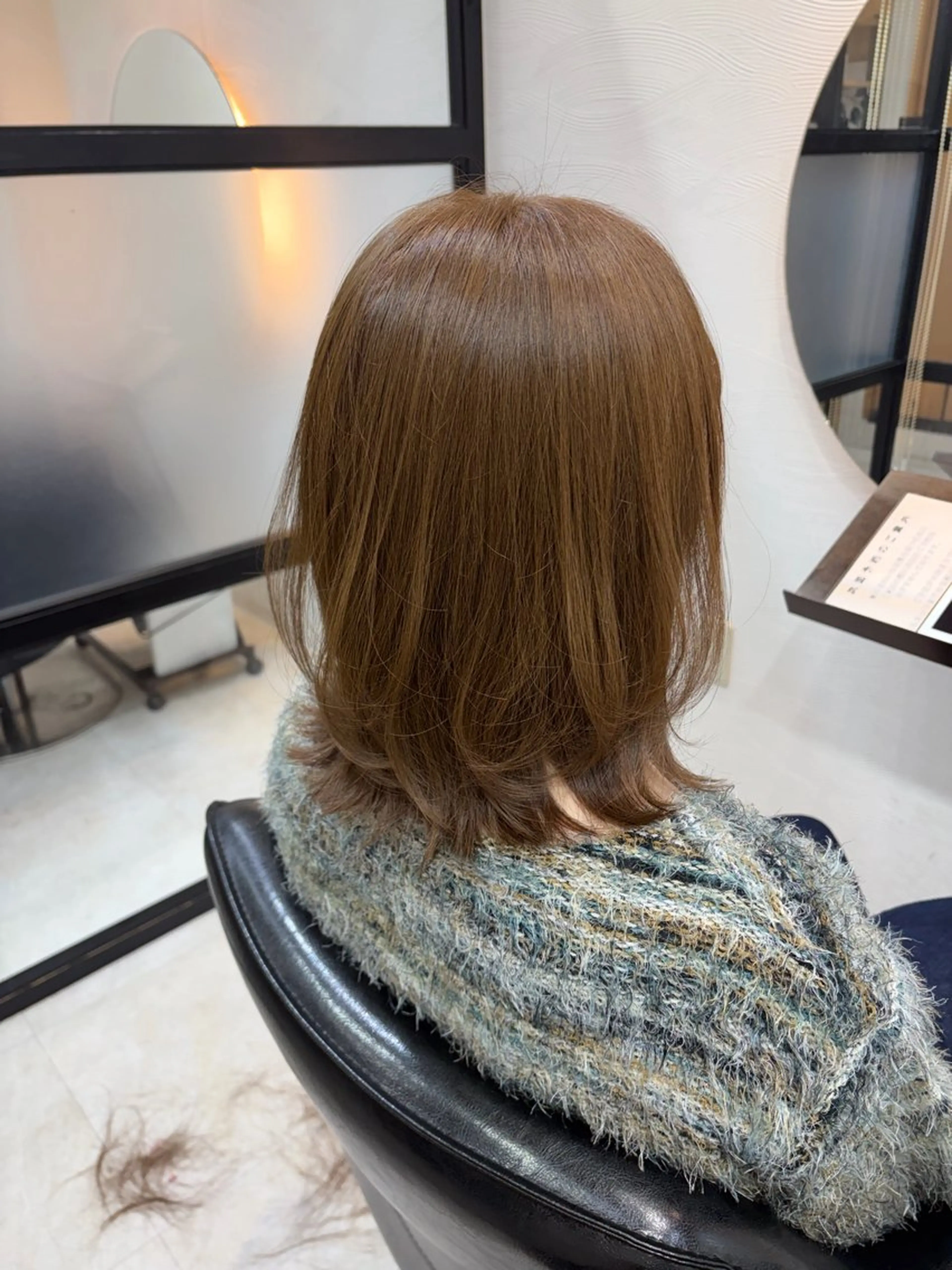 ミディアム カラー カット ヘアカラー トリートメント 【ニュアンスカラー・ 髪質改善】スズキカナのヘアスタイル