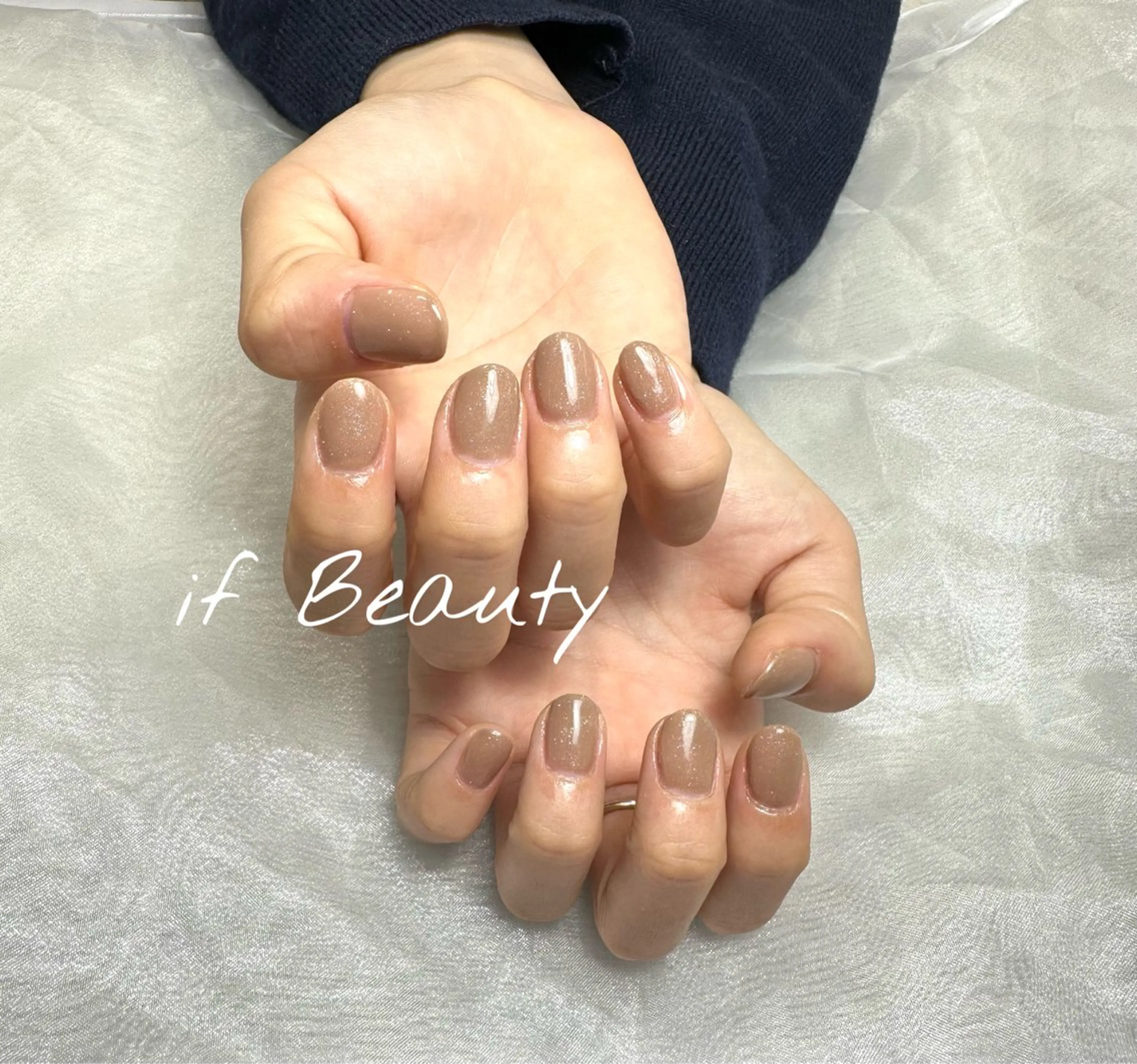 ネイル ジェルネイル ニュアンスネイル ワンカラーネイル パラジェル ショートネイル ハンドネイル if Hair＆Nail Salon所属・IKA /海外ネイル /個性派/ワンホンのネイルデザイン