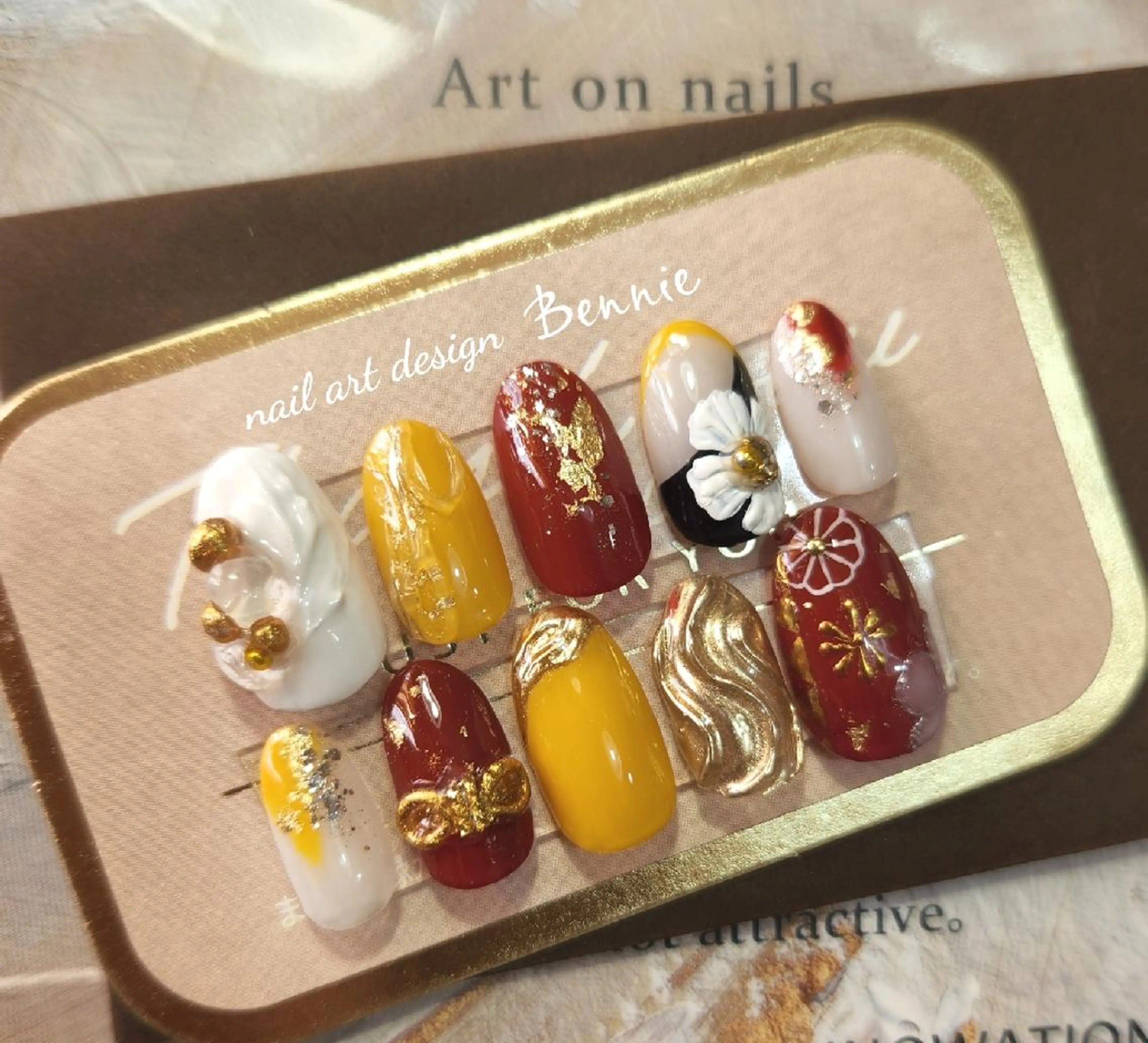 ネイル 成人式 マグネットネイル ミラーネイル ニュアンスネイル ネイルチップ ハンドネイル   BENNIEのネイルデザイン