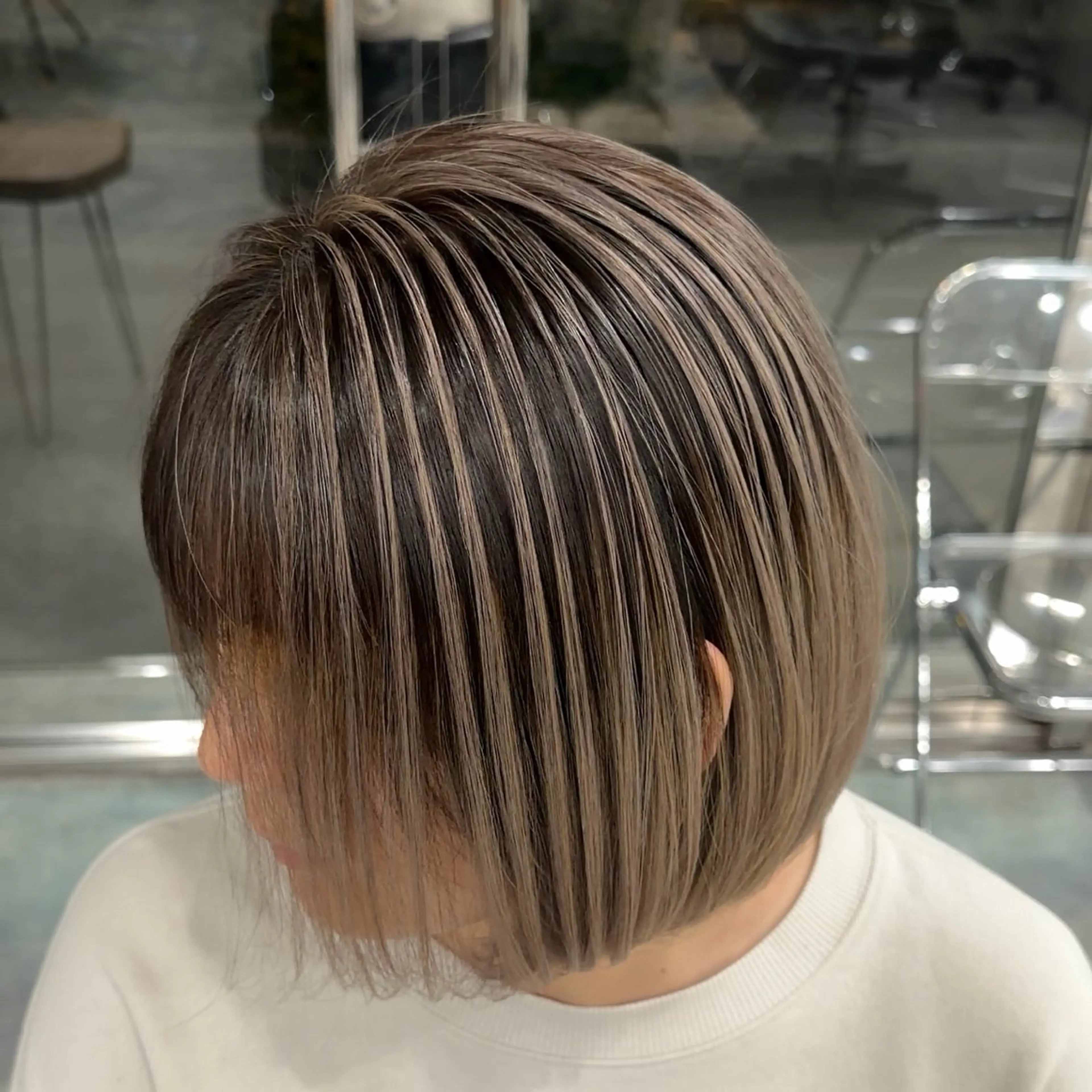 ショート ヘアカラー さえ 大宮/ハイライトのヘアスタイル