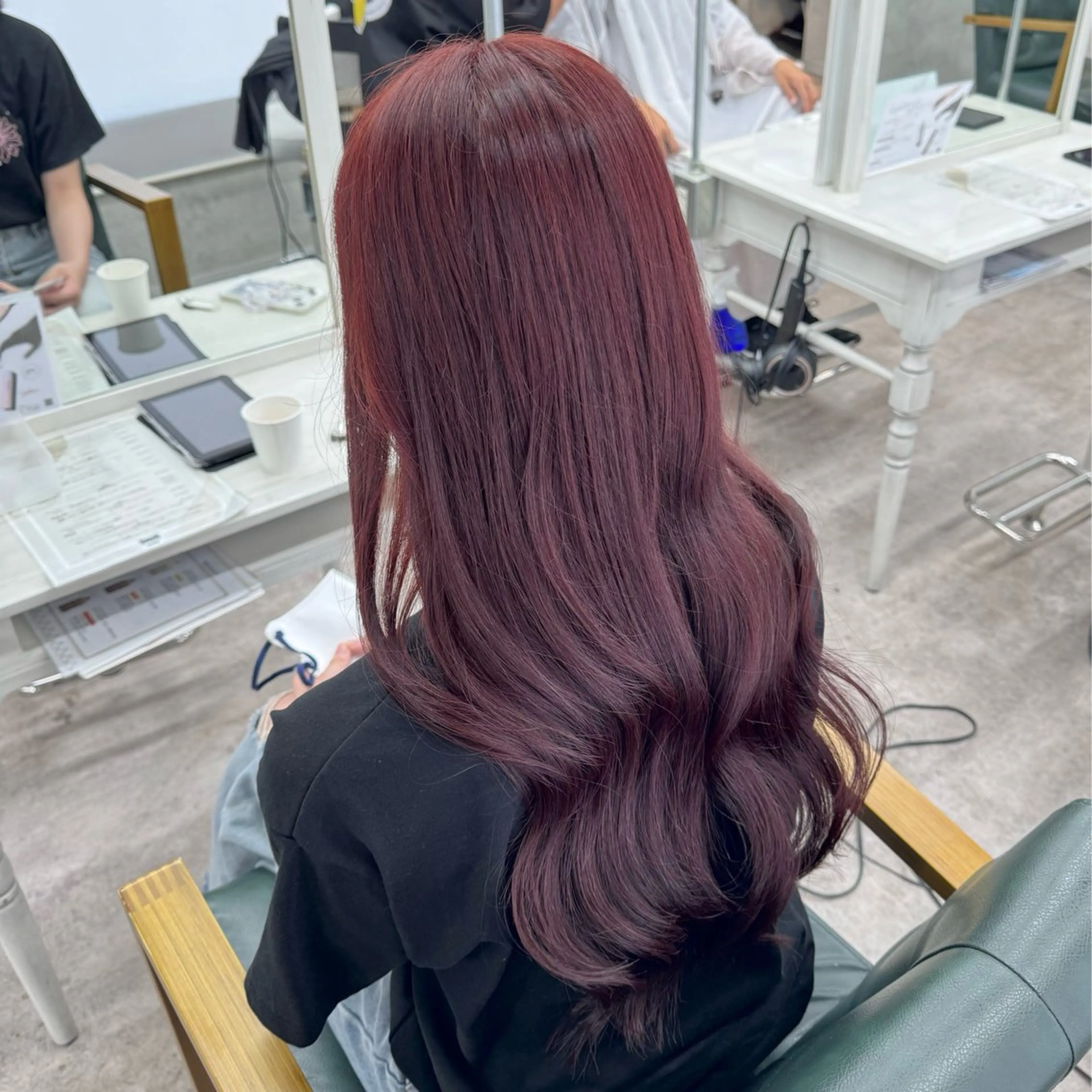 ロング カラー カット ヘアカラー JUNSHIN🦋 ヘアセット／カラーのヘアスタイル