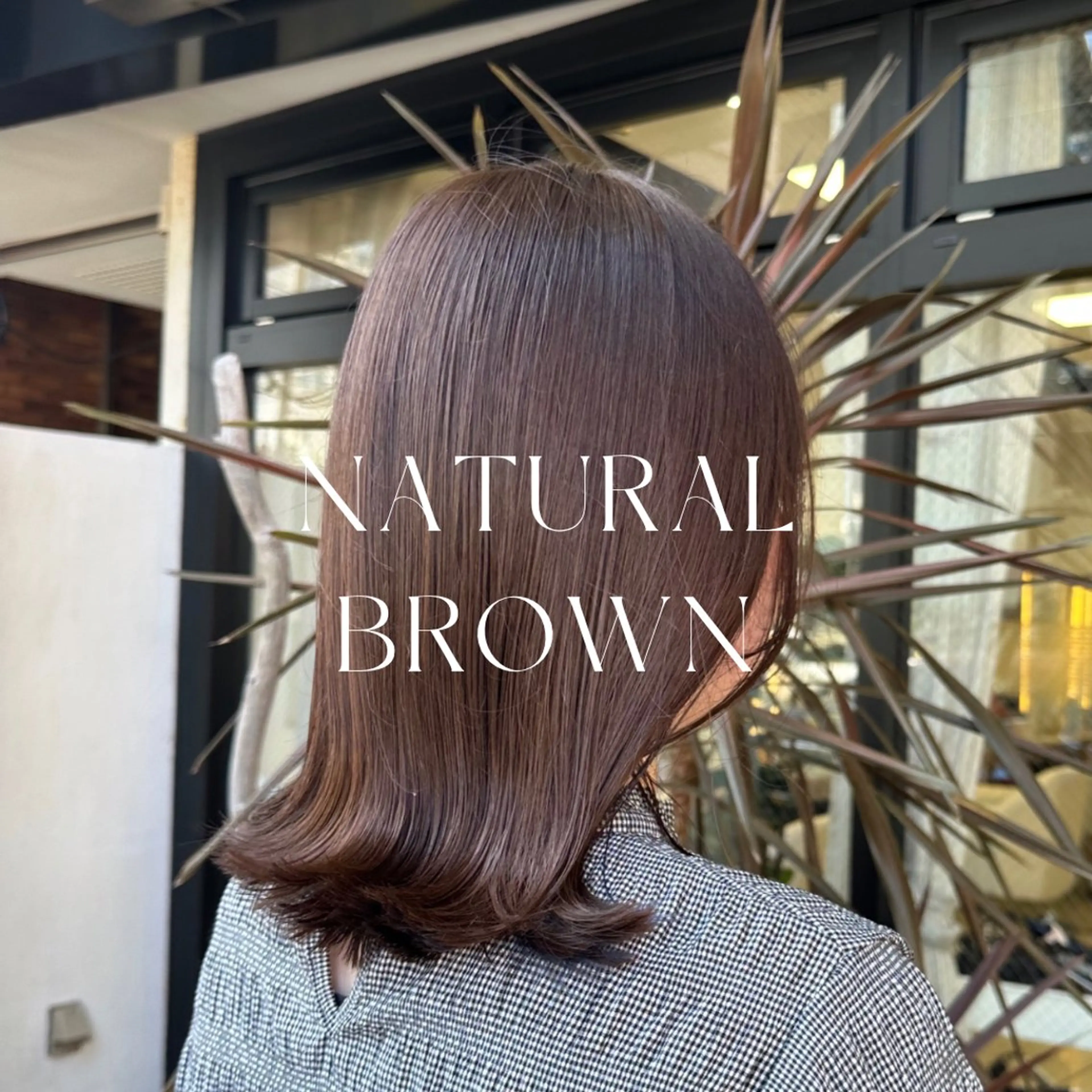 ミディアム カラー ハイトーン/暖色/ 眉/メイク/Rinaのヘアスタイル