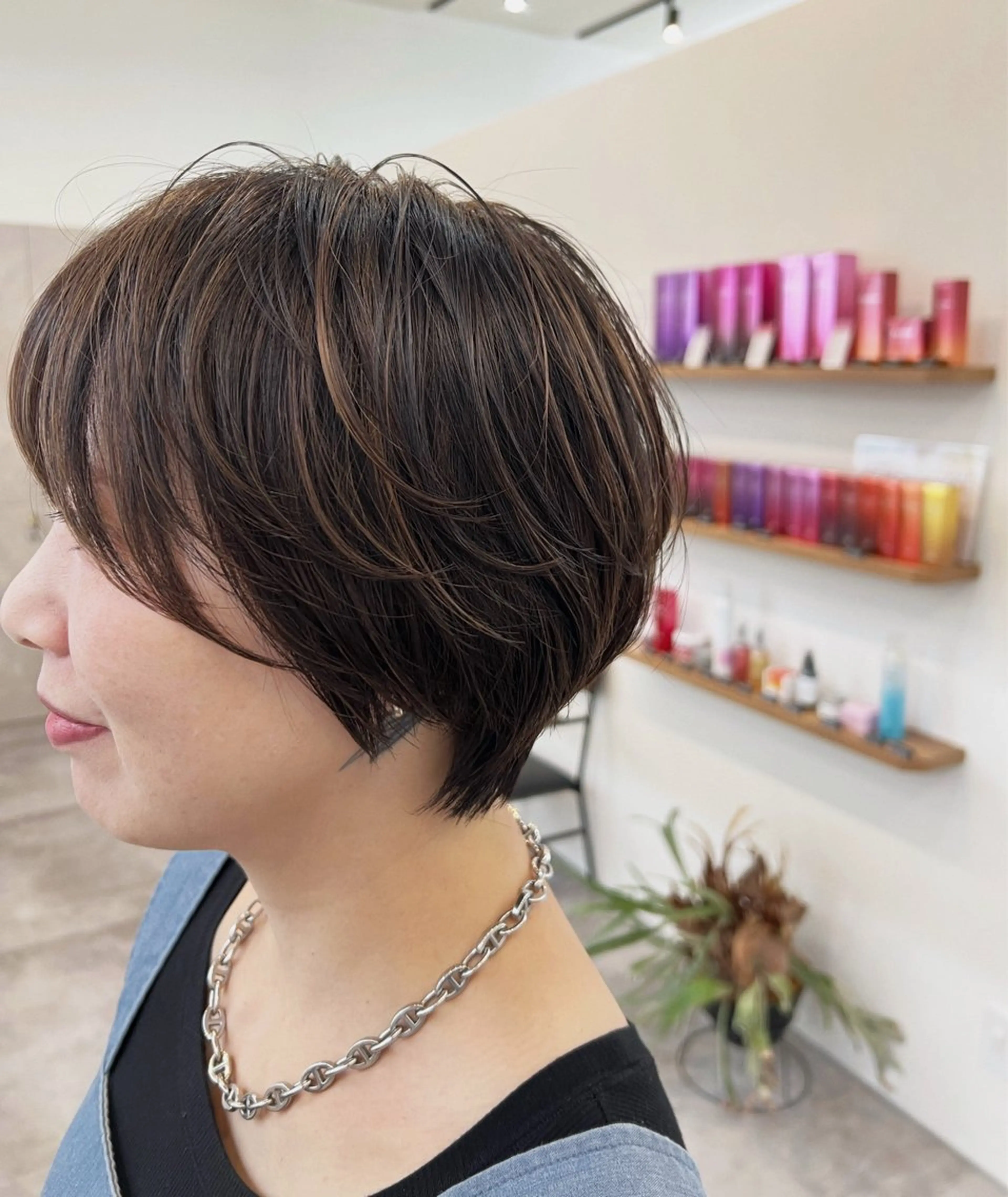 ショート カラー ハイライトカラー ハイライト ショートヘア カット ヘアカラー トリートメント ✨NOMAD印西✨ 黒川勇輝のヘアスタイル