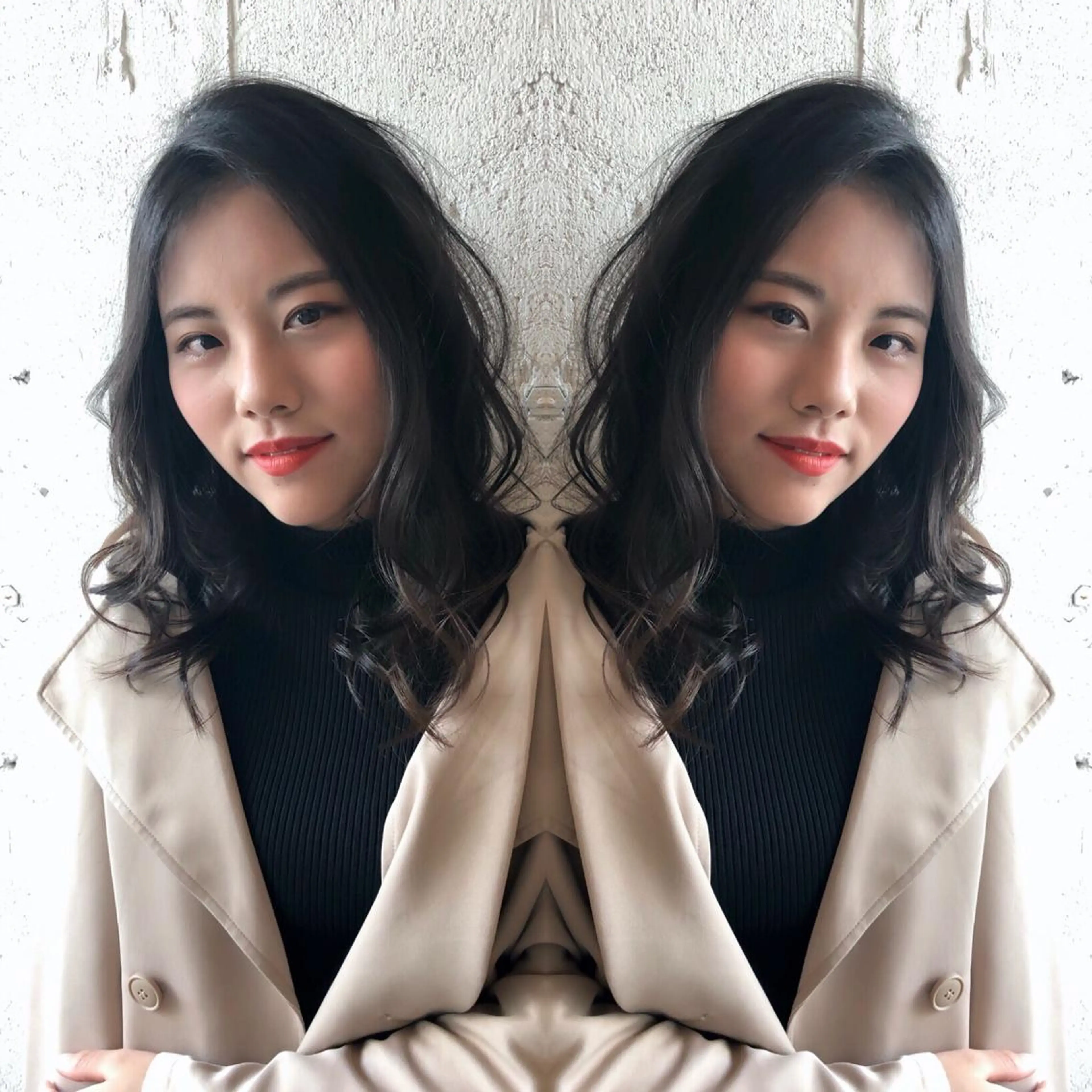 セミロング あらき ちさとのヘアスタイル