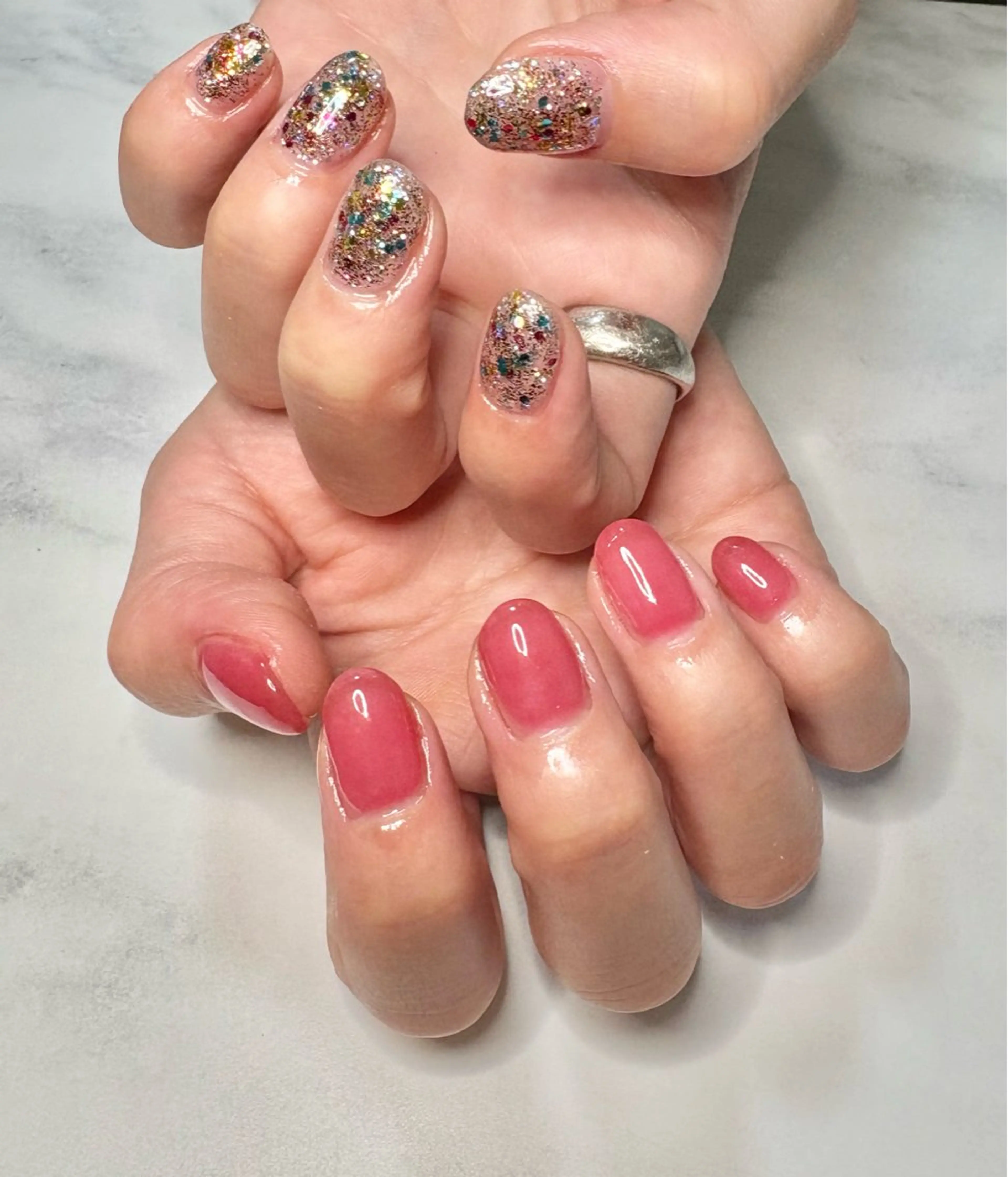 ネイル ラメ(グリッター) ハンドネイル Nail Salon Repos【ルポ】のネイルデザイン