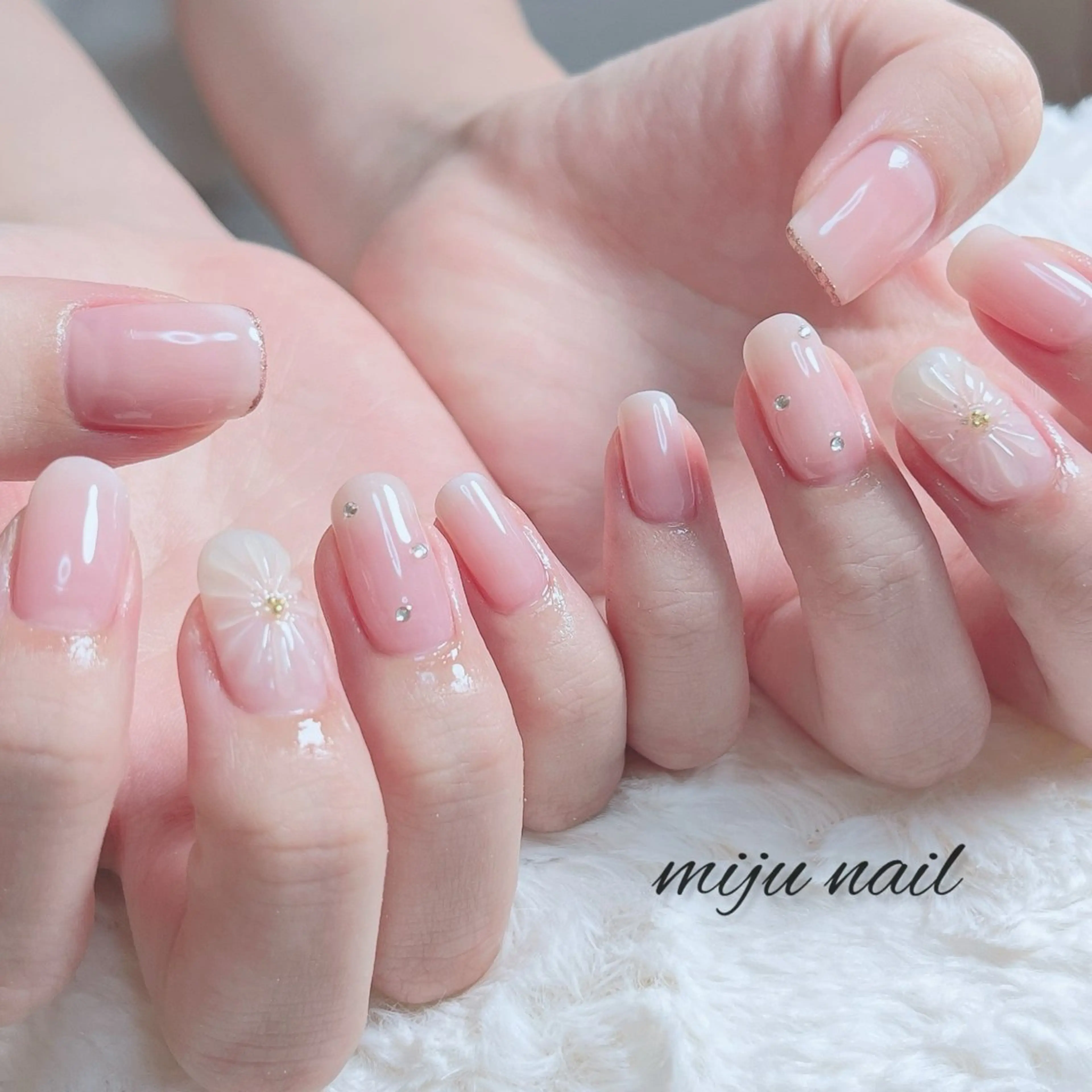 ネイル ❁miju nail 大人上品/自爪育成のネイルデザイン