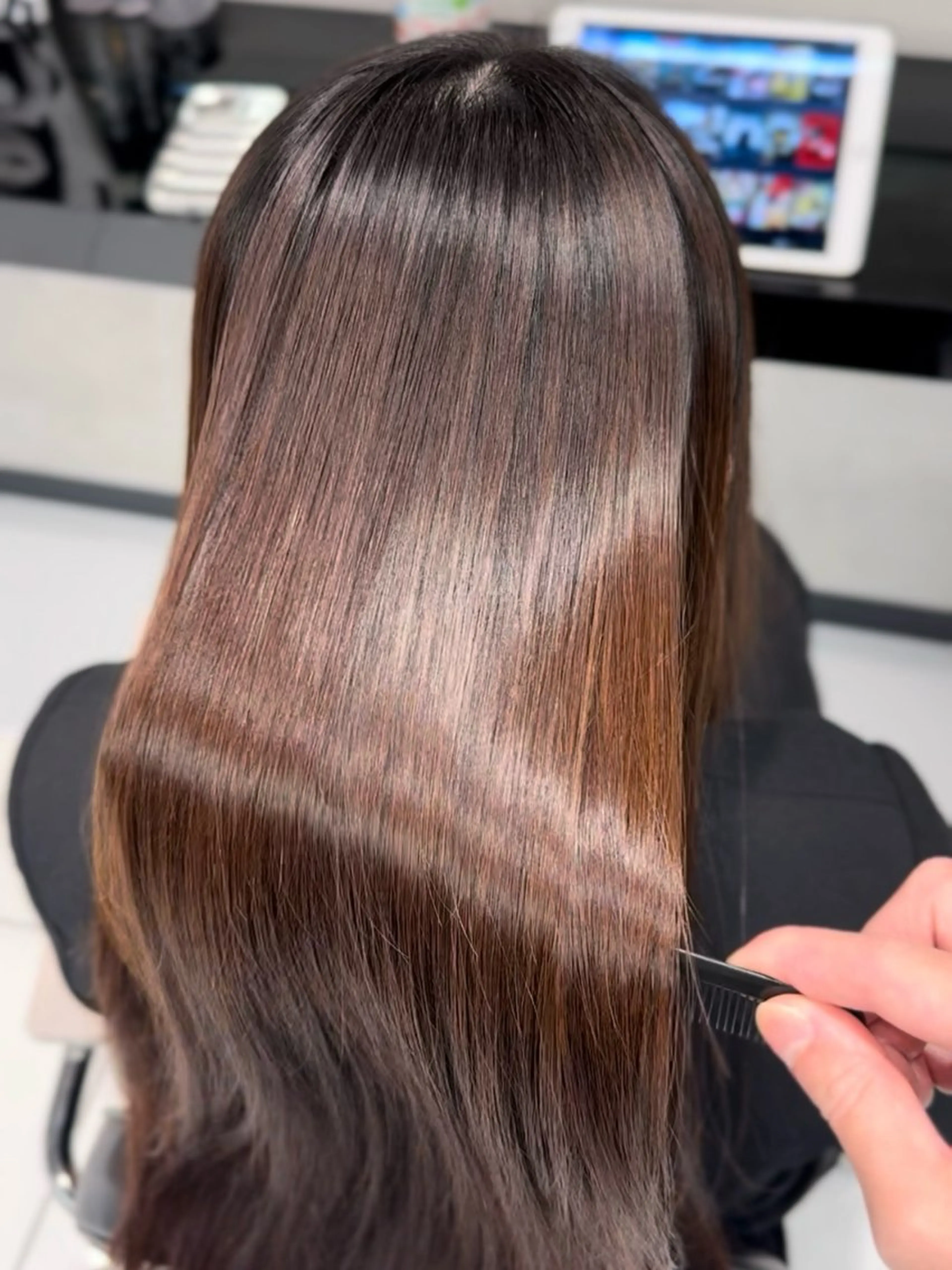 MAISONストレート(縮毛矯正)+HMトリートメントの写真