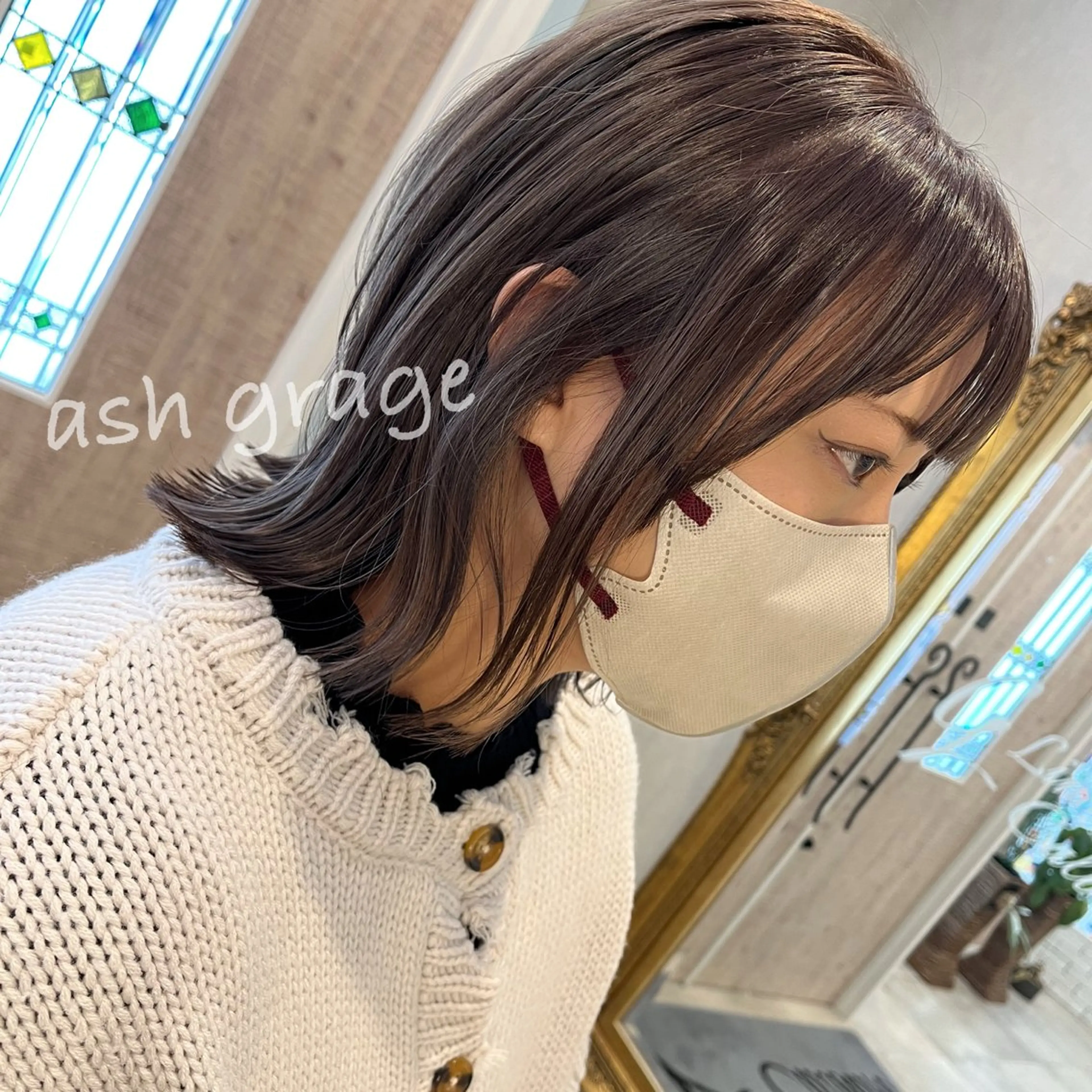 ミディアム ヘアカラー Calbari 中田 莉紗/奥州市水沢のヘアスタイル