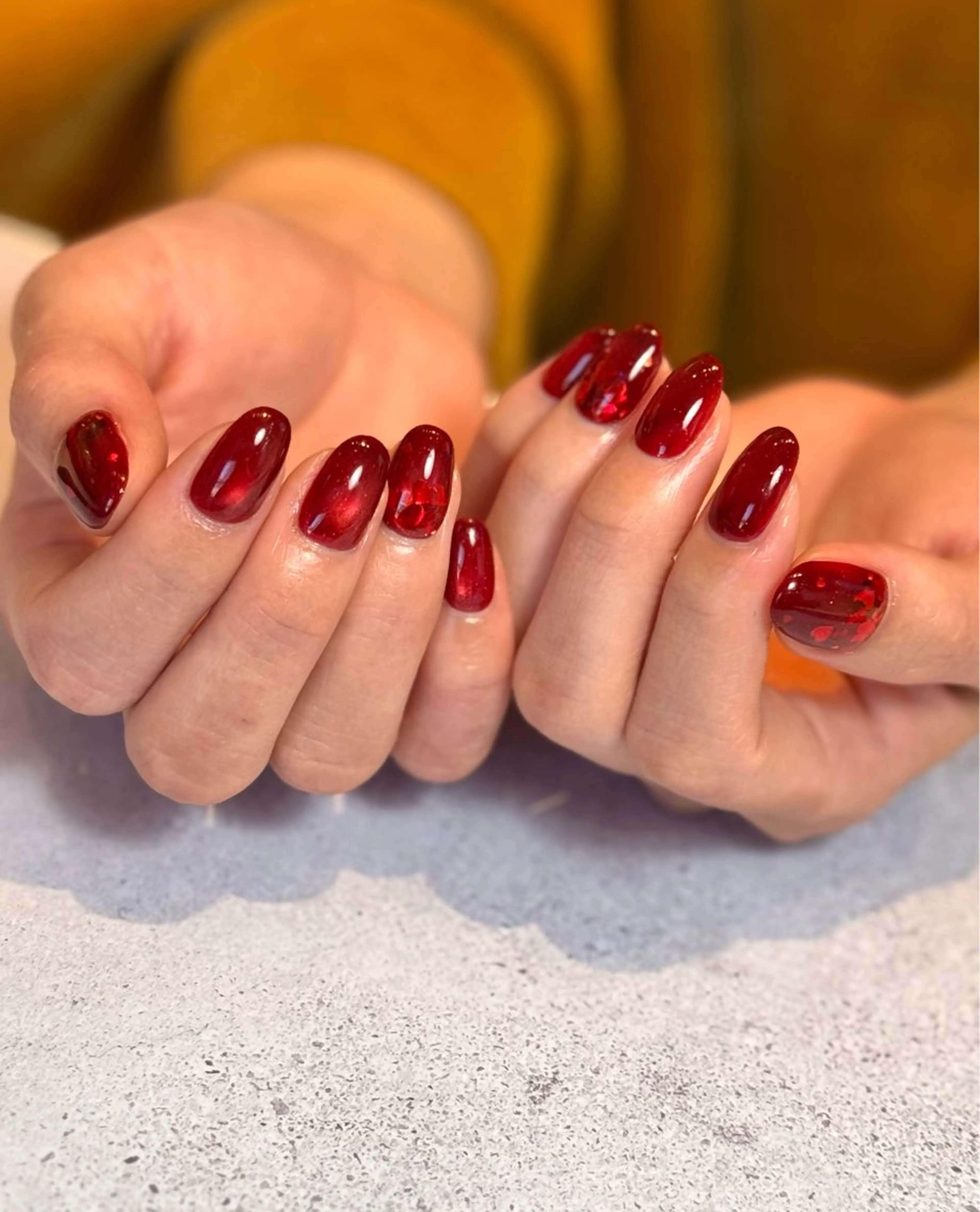 ネイル クリアネイル フラッシュネイル フラッシュマグ フレンチネイル マグネットネイル ハンドネイル Luana所属・Luana nailのネイルデザイン