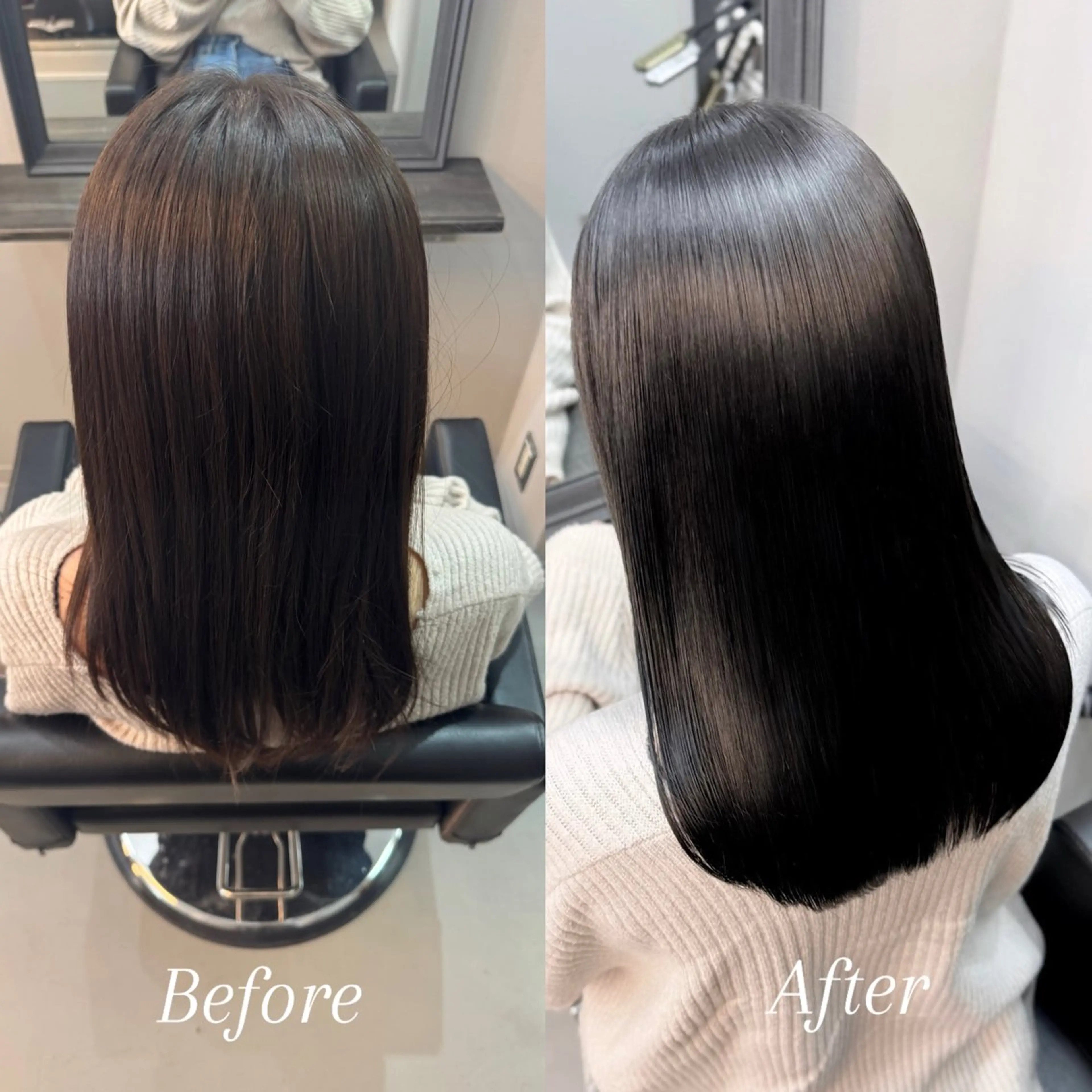 ロング カット ヘアカラー 縮毛矯正 トリートメント XYZ所属・縮毛矯正/髪質改善 韓国風/MIKIYAのヘアスタイル