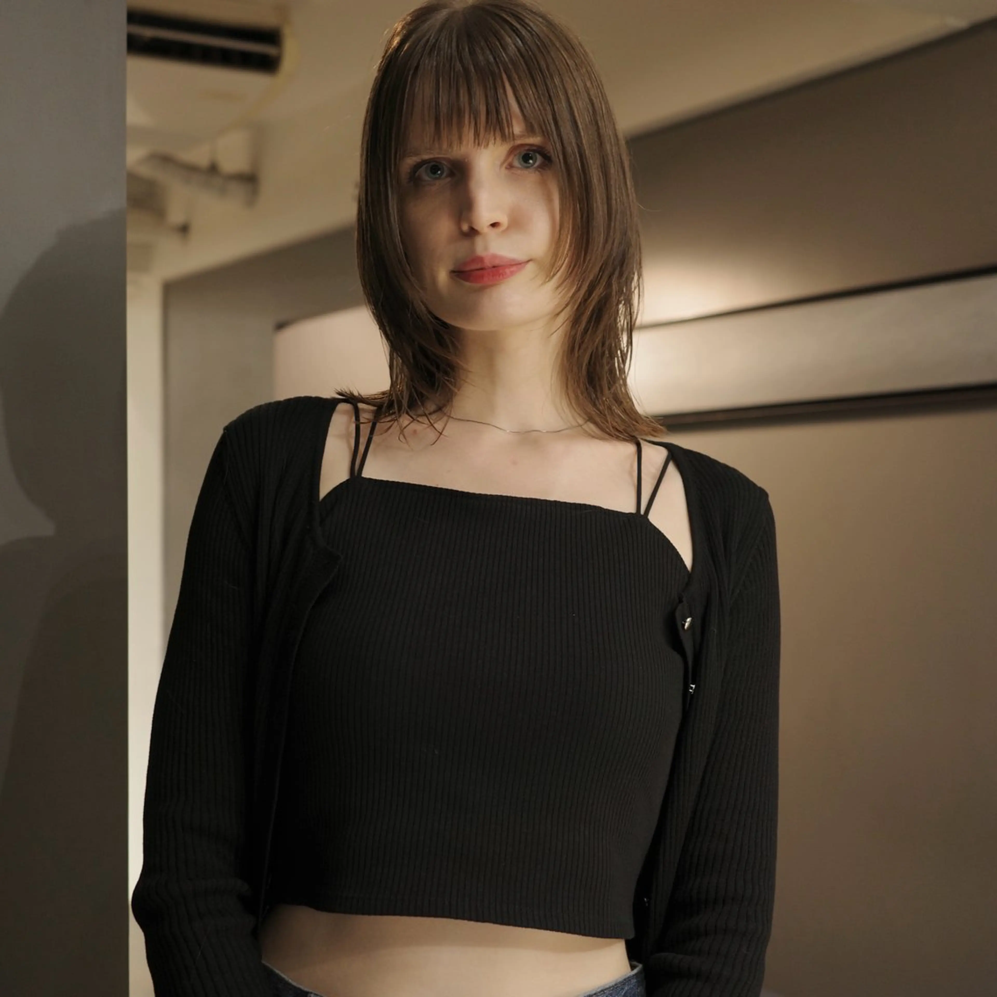 ミディアム レイヤーカット ウルフカット ウルフレイヤー MAKI渋谷 【カットモデル募集】のヘアスタイル