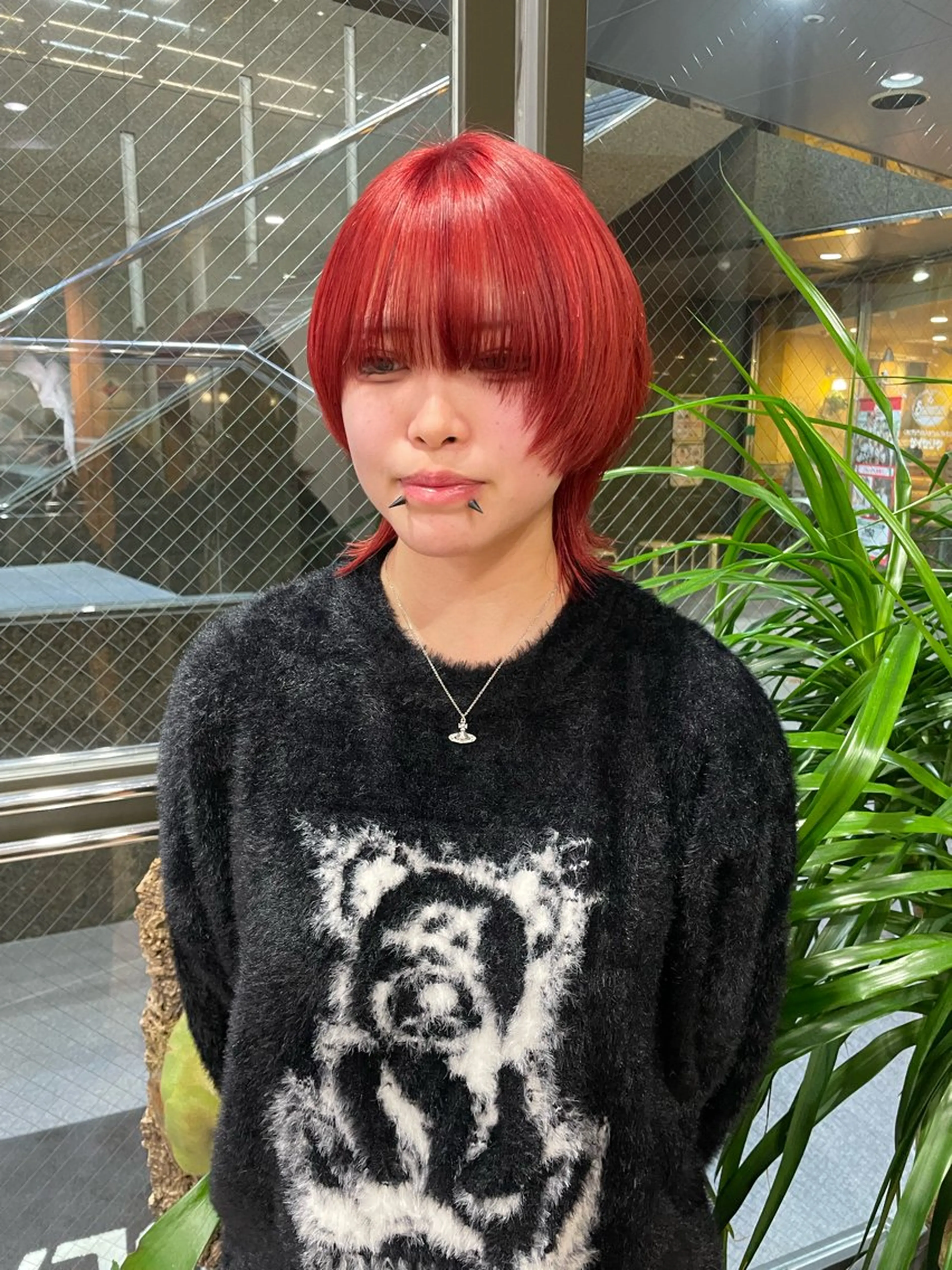 ミディアム カラー ブリーチ ヘアカラー ショートボブ /綾華のヘアスタイル