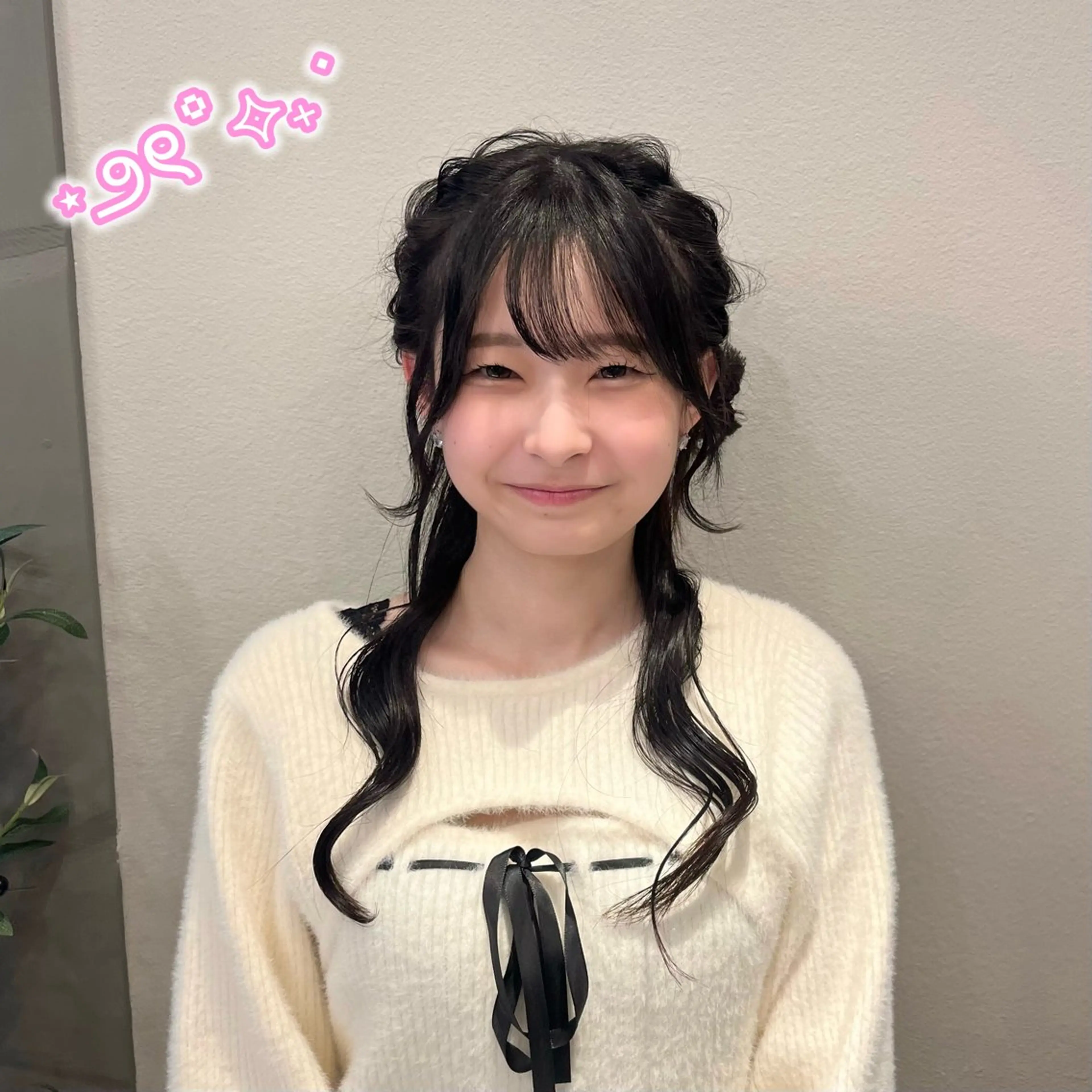 ヘアアレンジ ヘアセット ヘアセット/ピンク /レッド/あつはのヘアスタイル